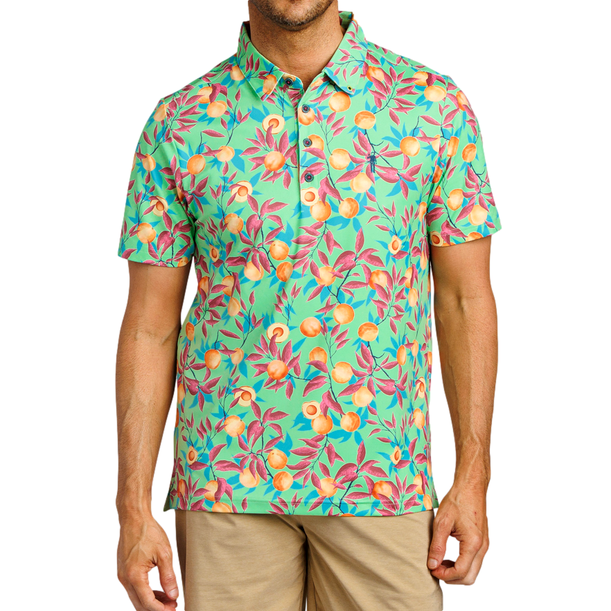That's A Peach Short Sleeve Polo Shirt