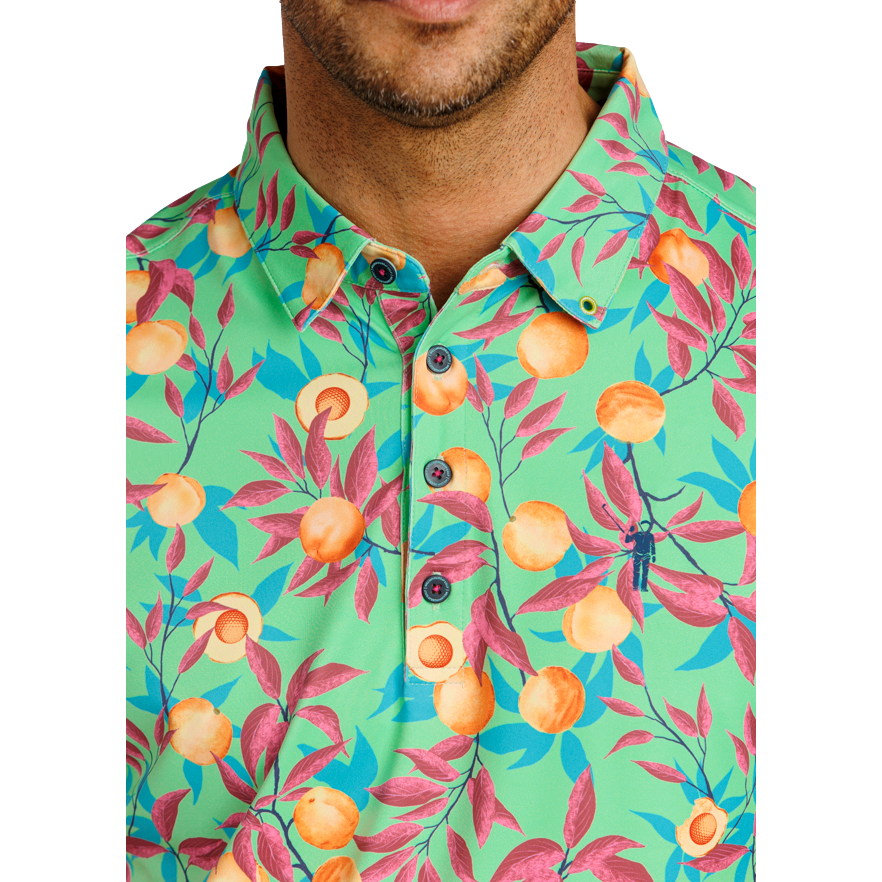 That's A Peach Short Sleeve Polo Shirt