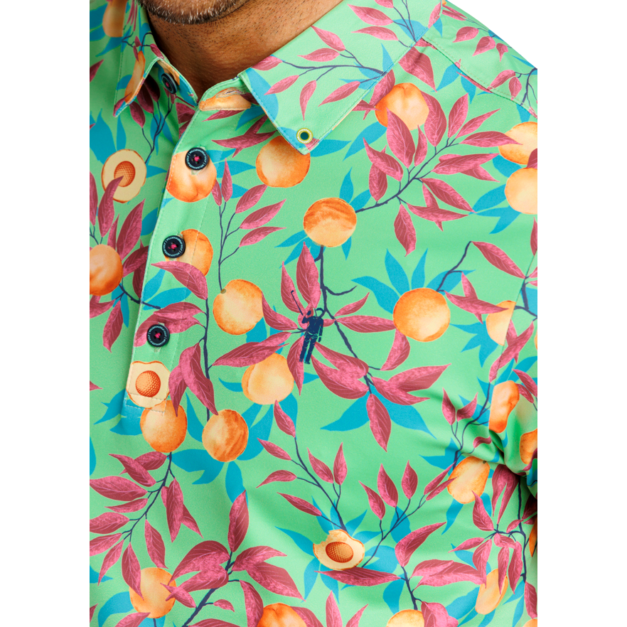 That's A Peach Short Sleeve Polo Shirt