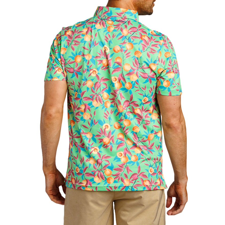 That's A Peach Short Sleeve Polo Shirt