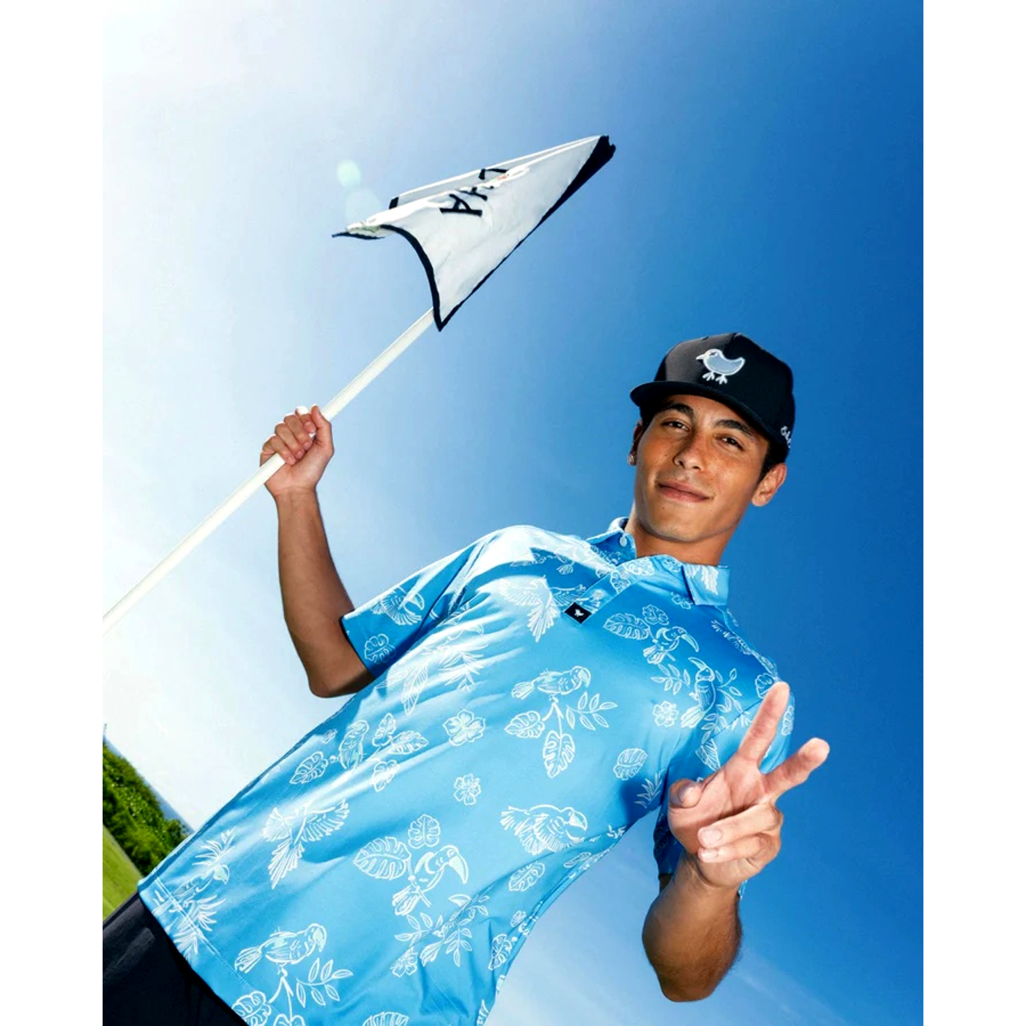 No Fly Zone Men's Short Sleeve Golf Polo Shirt
