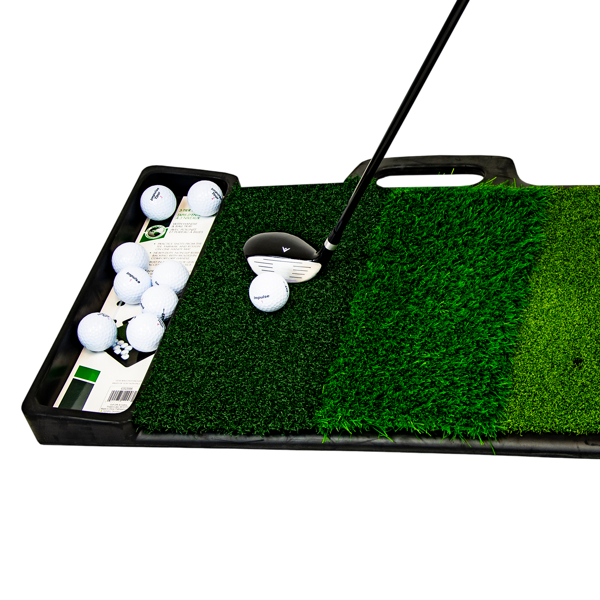 3 Tier Practice Mat w/ Ball Tray