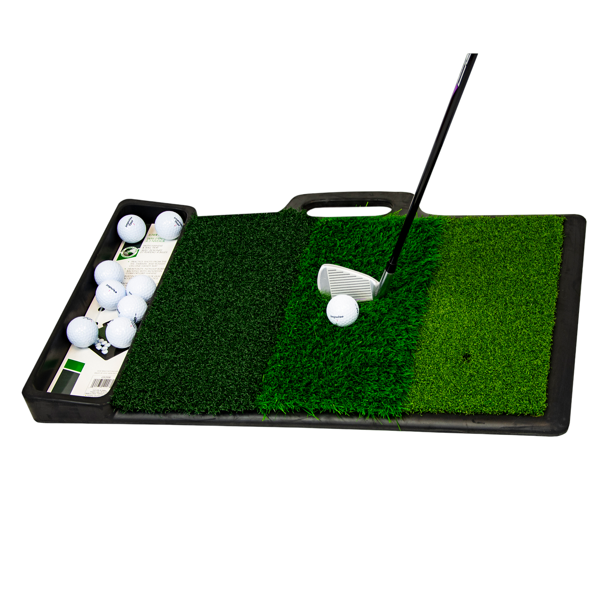 3 Tier Practice Mat w/ Ball Tray