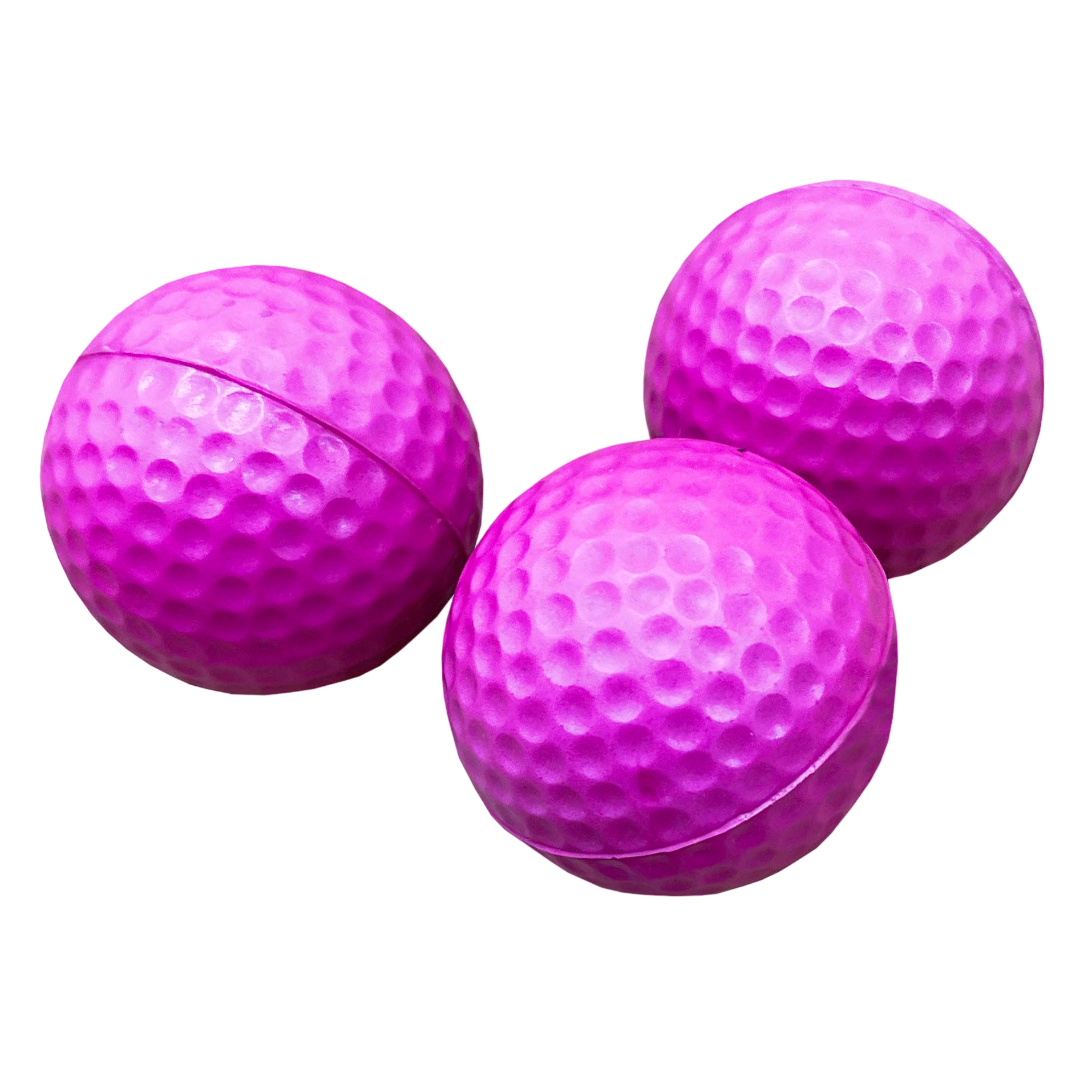 24 Pink Foam Practice Balls w/ Mesh Bag