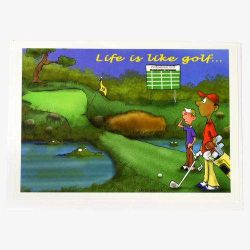 Life is Like Golf Card