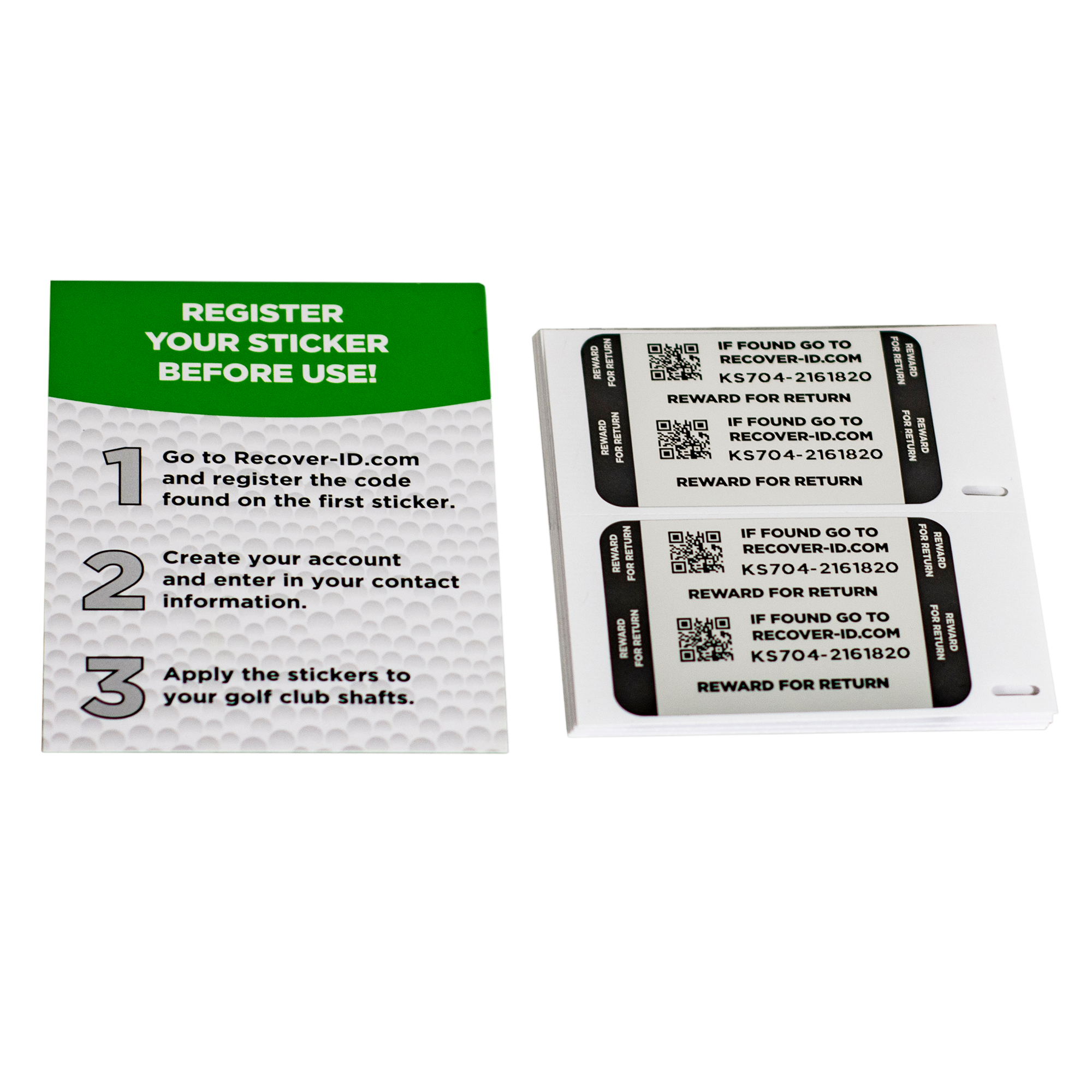 Recovery ID Stickers