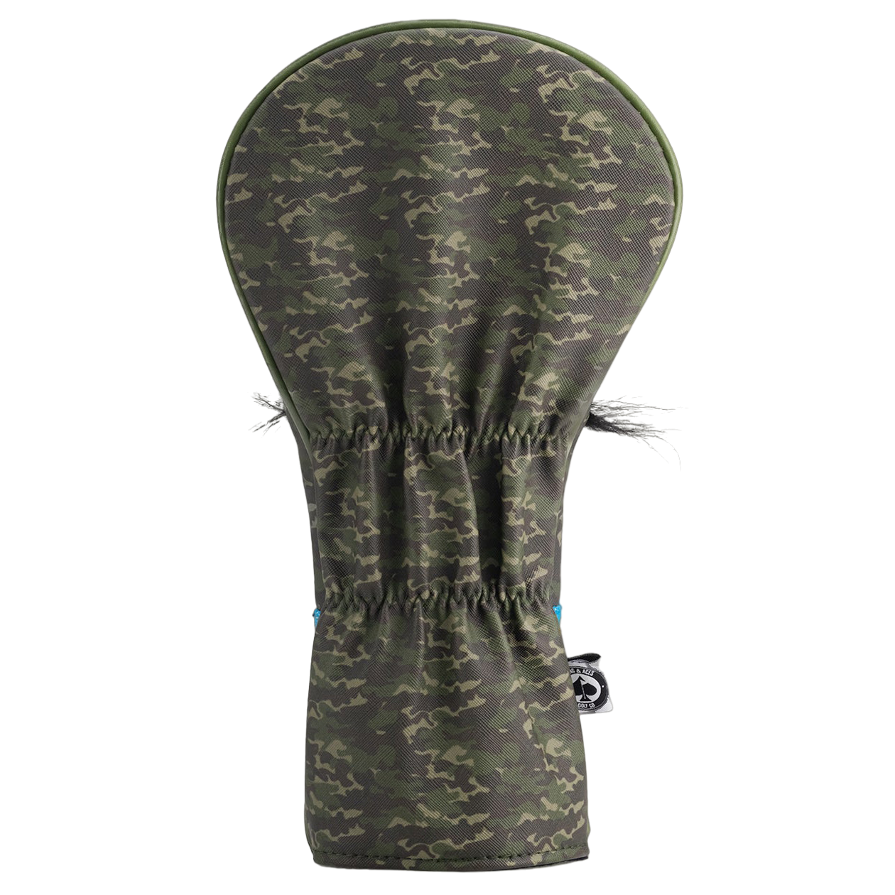 Mustache Sugar Skull Green Camo Driver Headcover