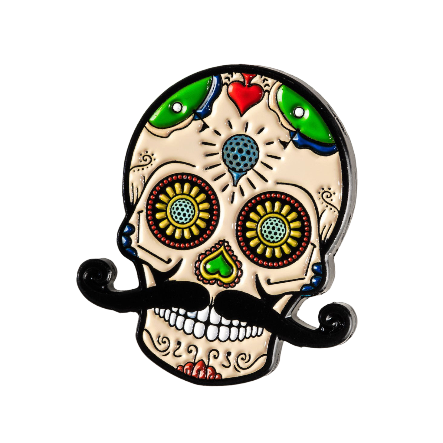 Blackout Sugar Skull Ball Marker
