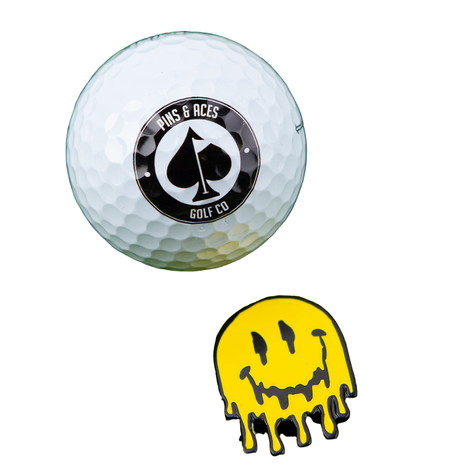 Melting Smiley Face Ball Marker