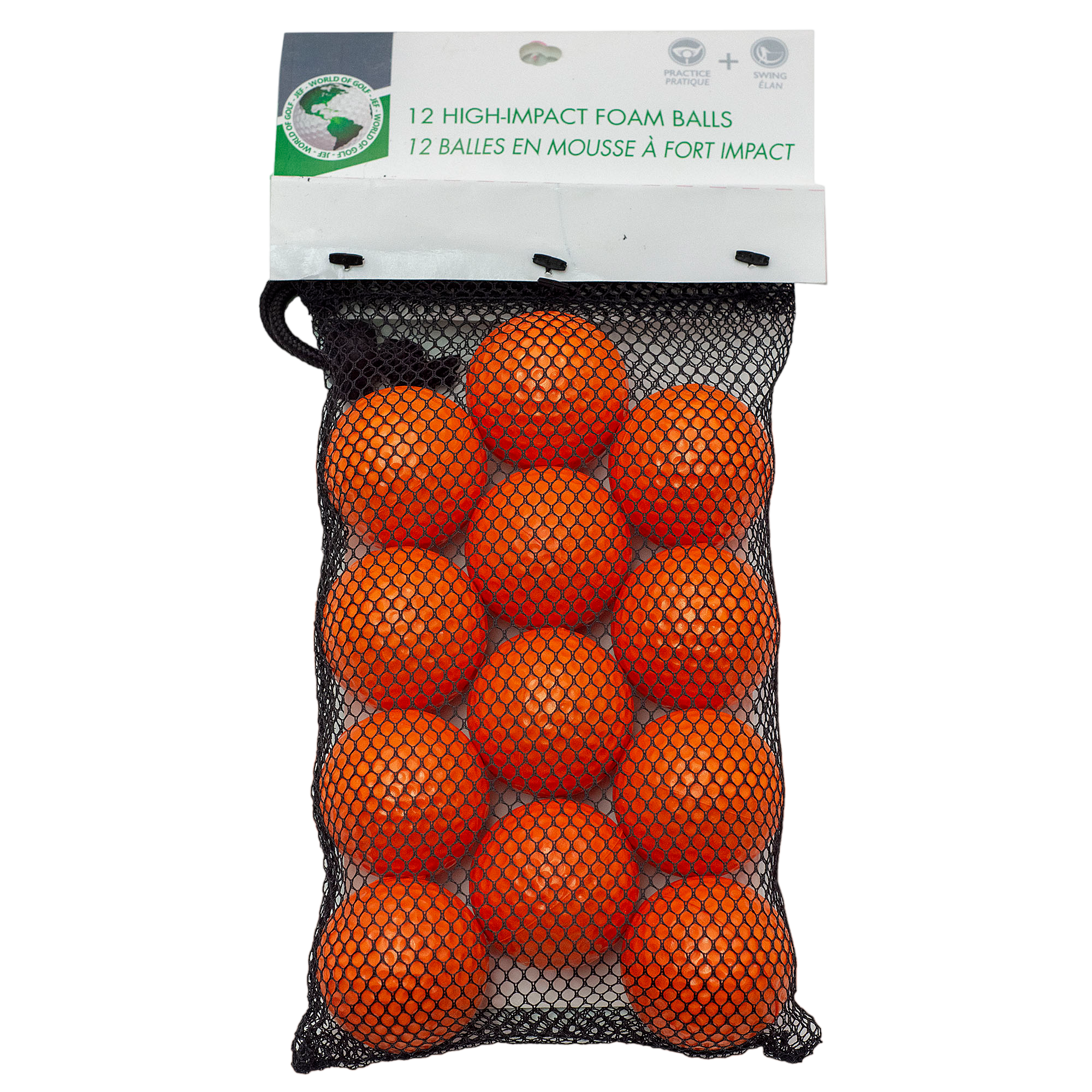 High Impact Orange Foam Practice Balls