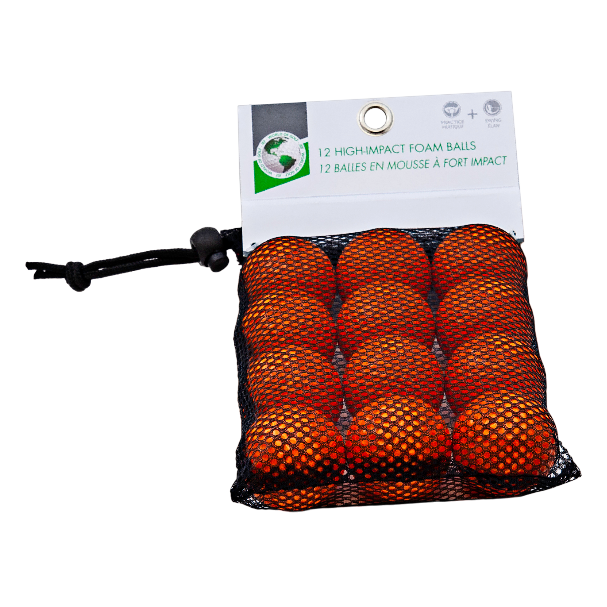 High Impact Orange Foam Practice Balls