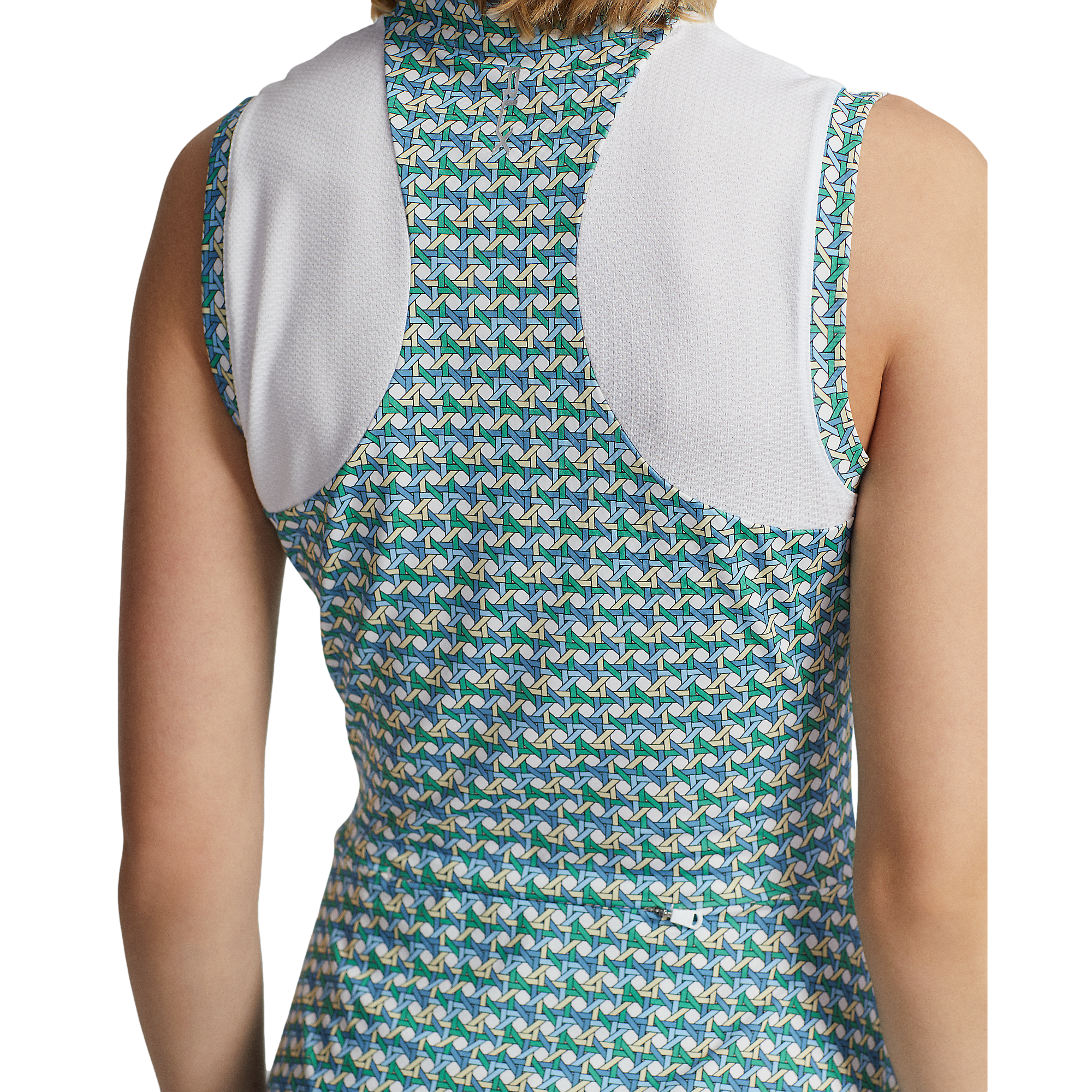 Graphic Paneled Airflow Jersey Dress
