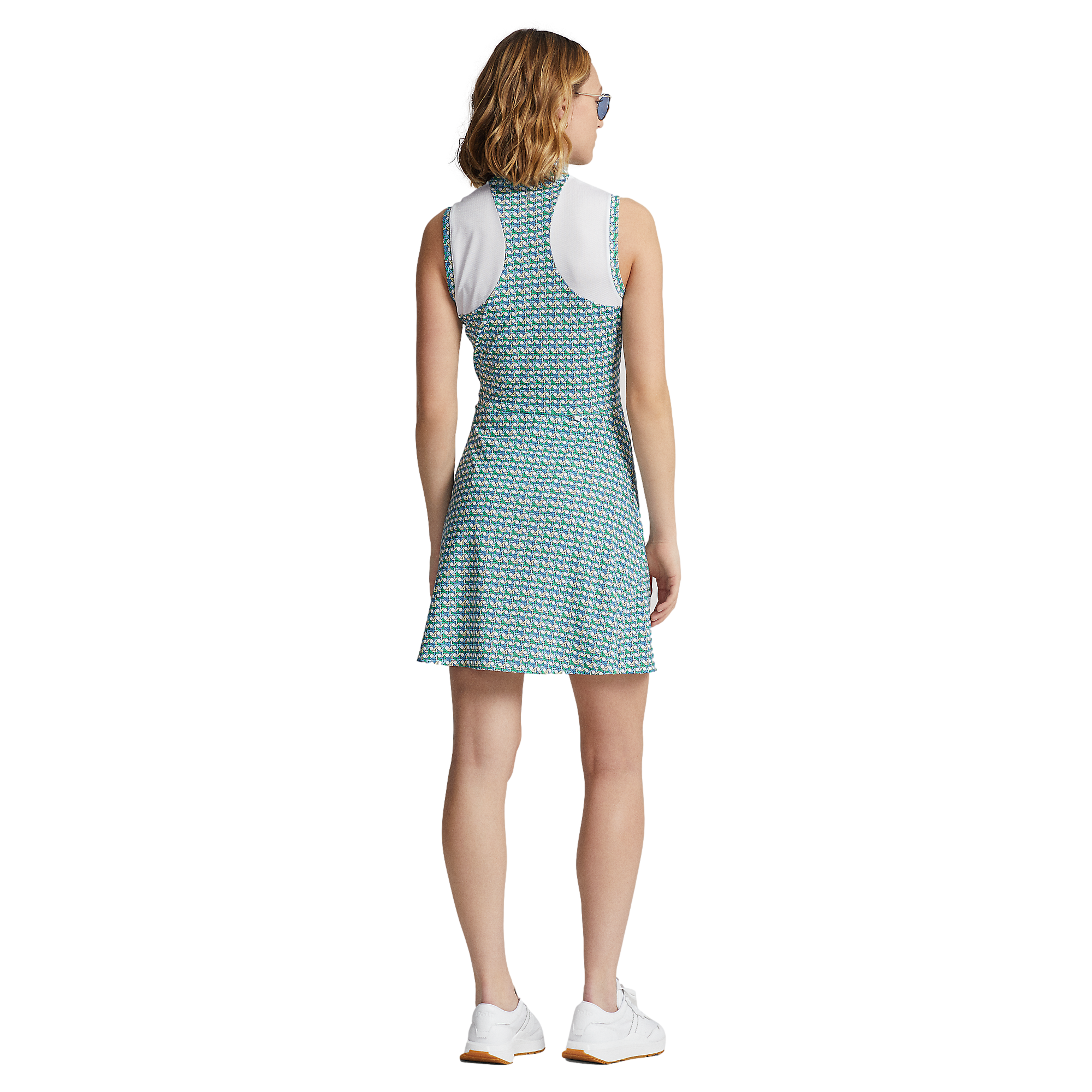 Graphic Paneled Airflow Jersey Dress
