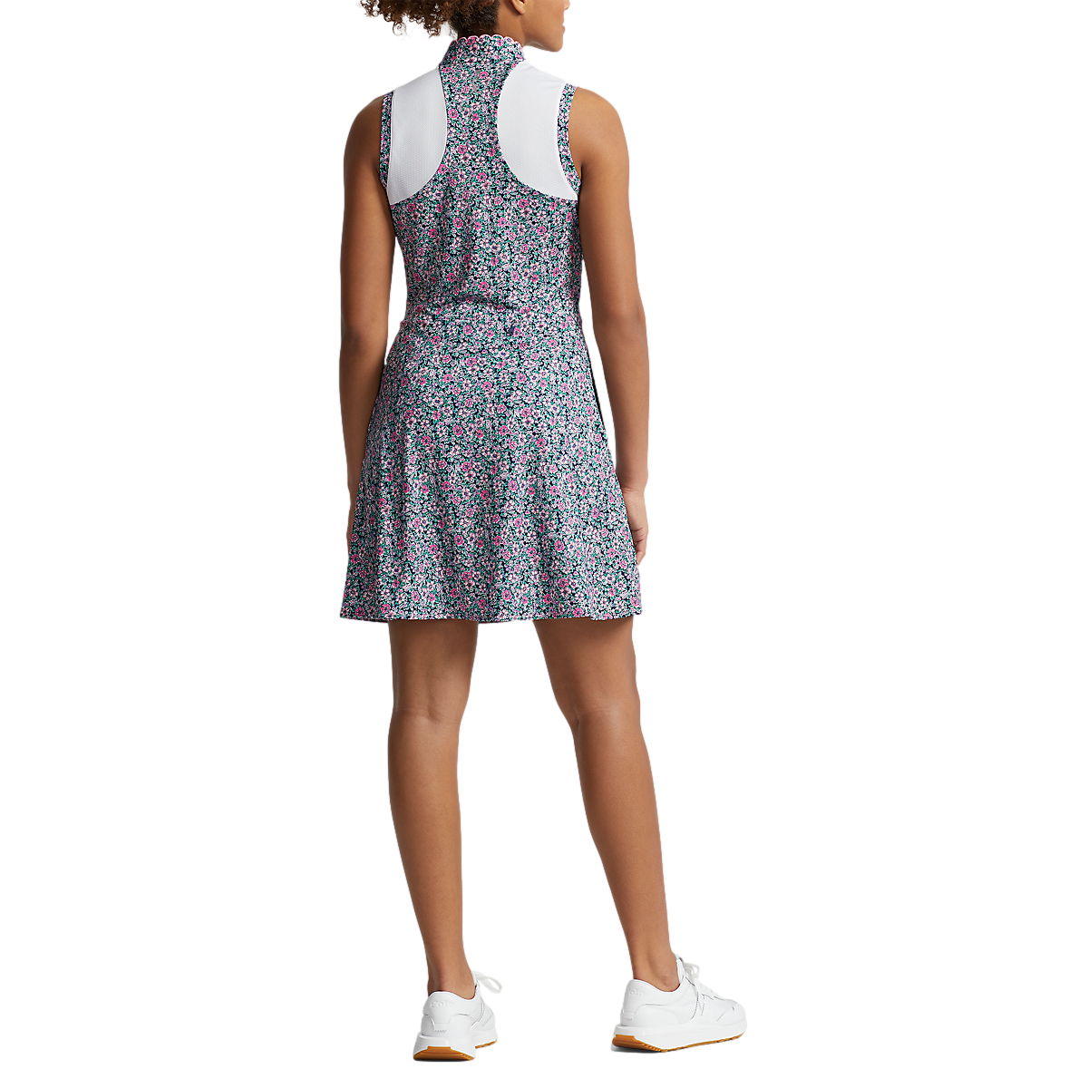 Floral Hybrid Jersey Dress
