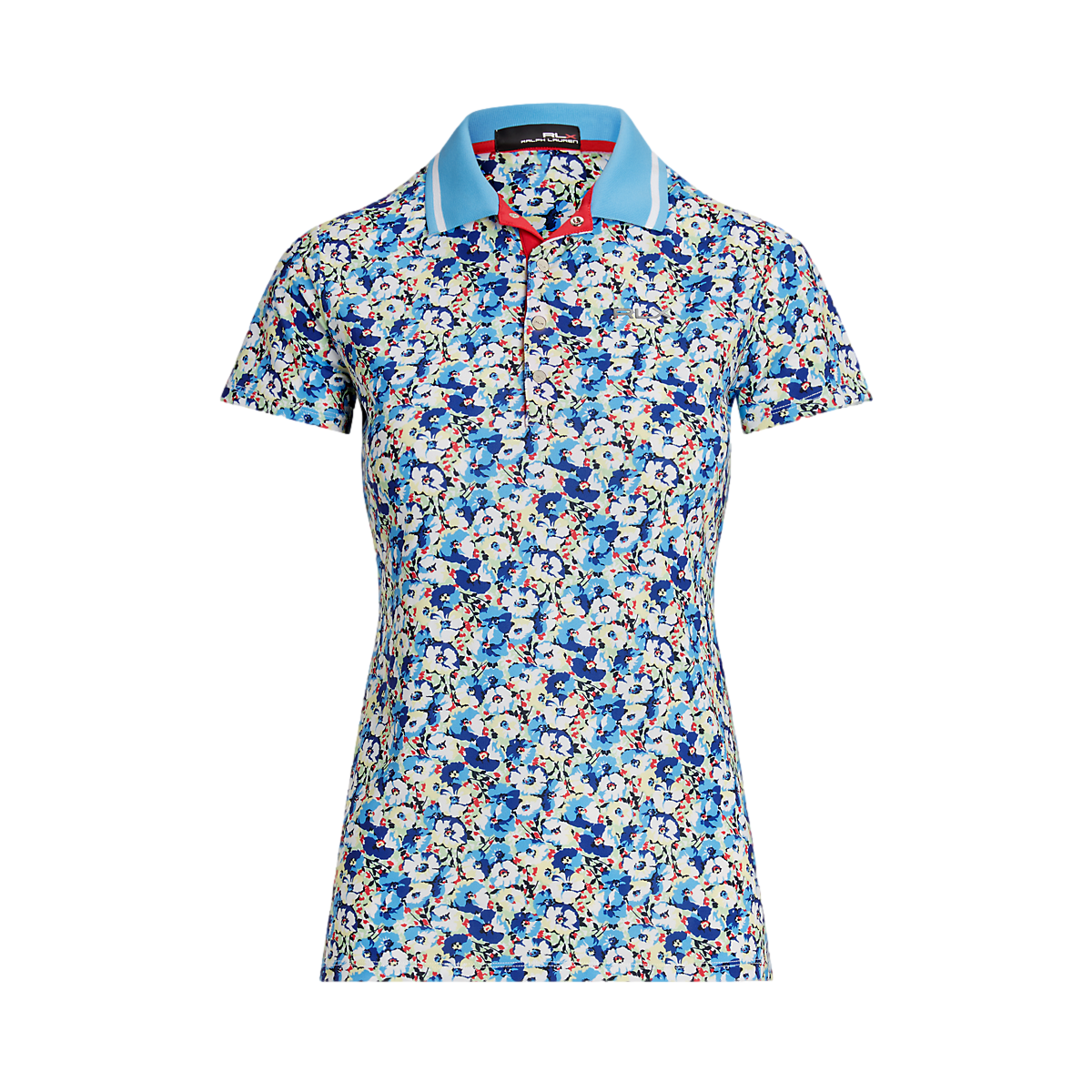 Floral Short Sleeve Polo Shirt