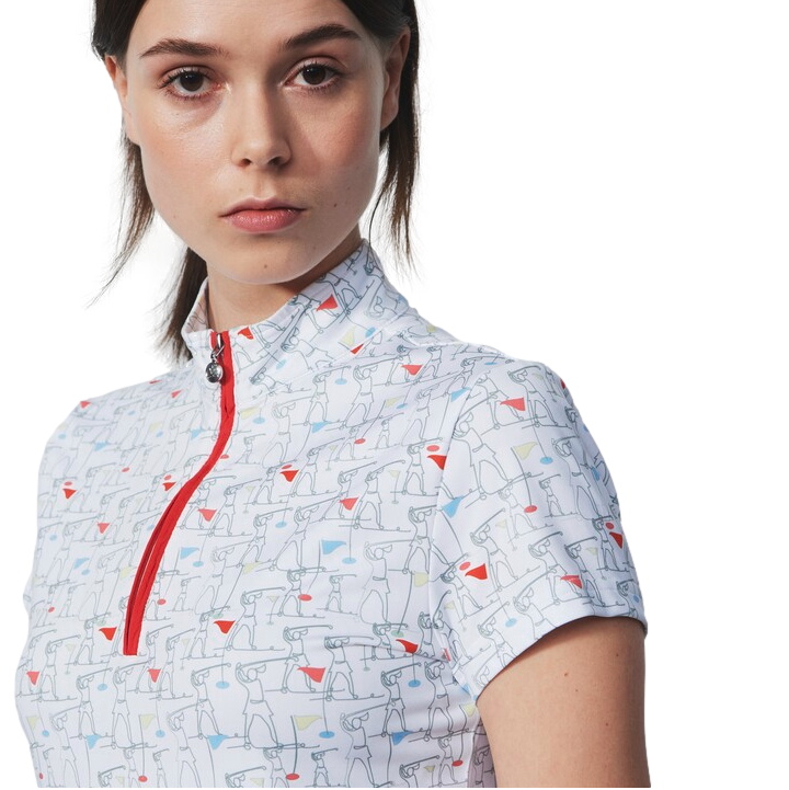 Marseille Motif Women's Short Sleeve Golf Polo Shirt