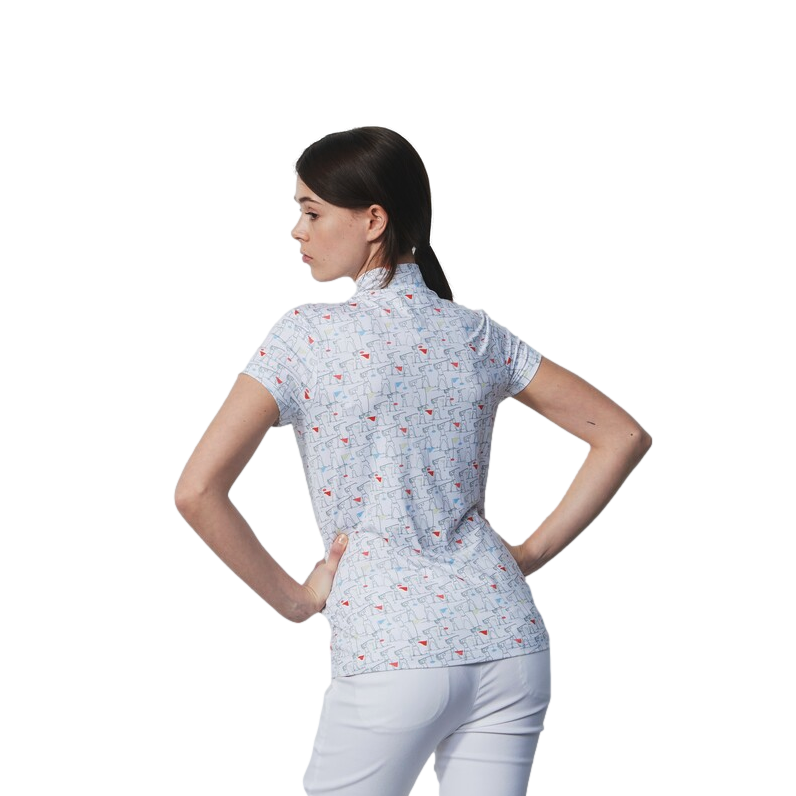 Marseille Motif Women's Short Sleeve Golf Polo Shirt