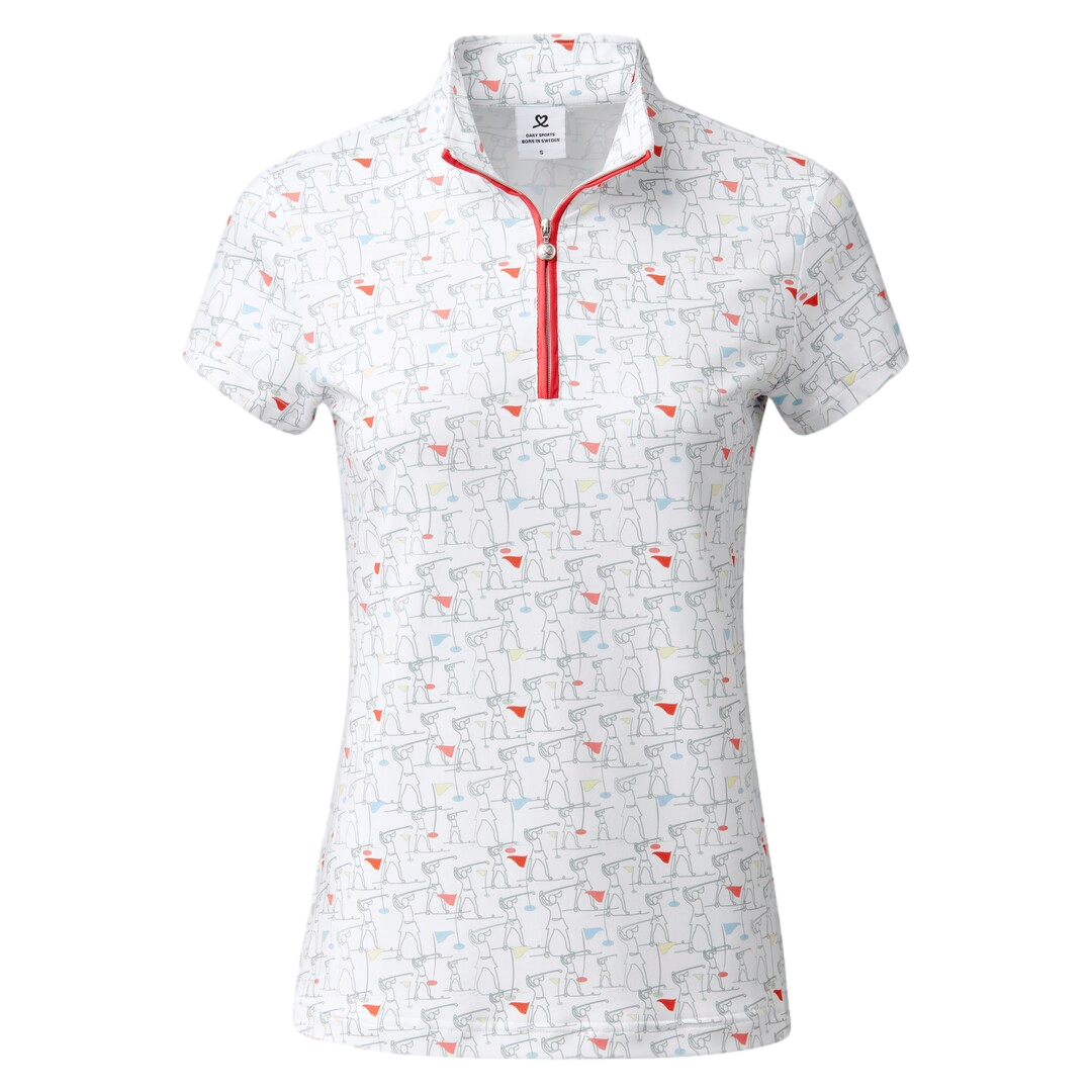 Marseille Motif Women's Short Sleeve Golf Polo Shirt