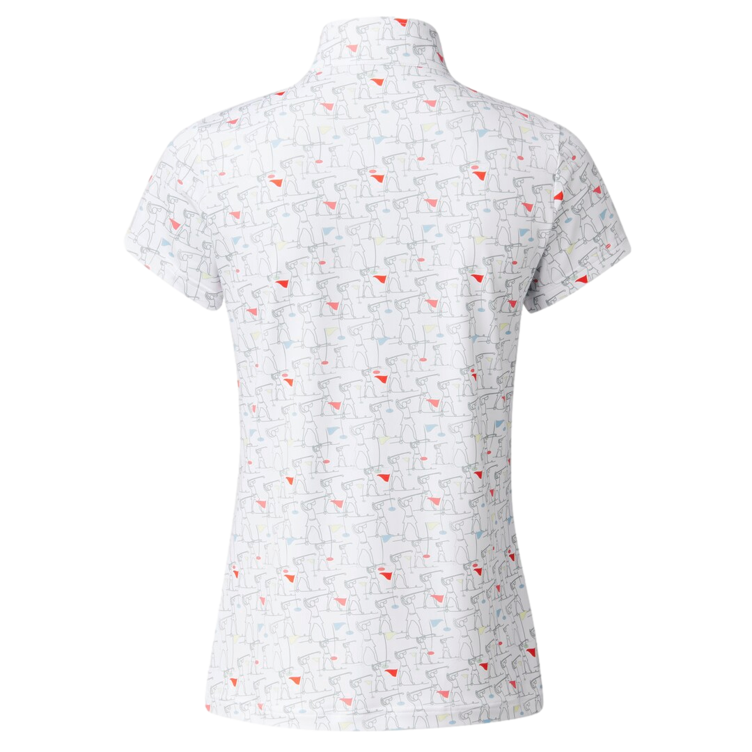 Marseille Motif Women's Short Sleeve Golf Polo Shirt