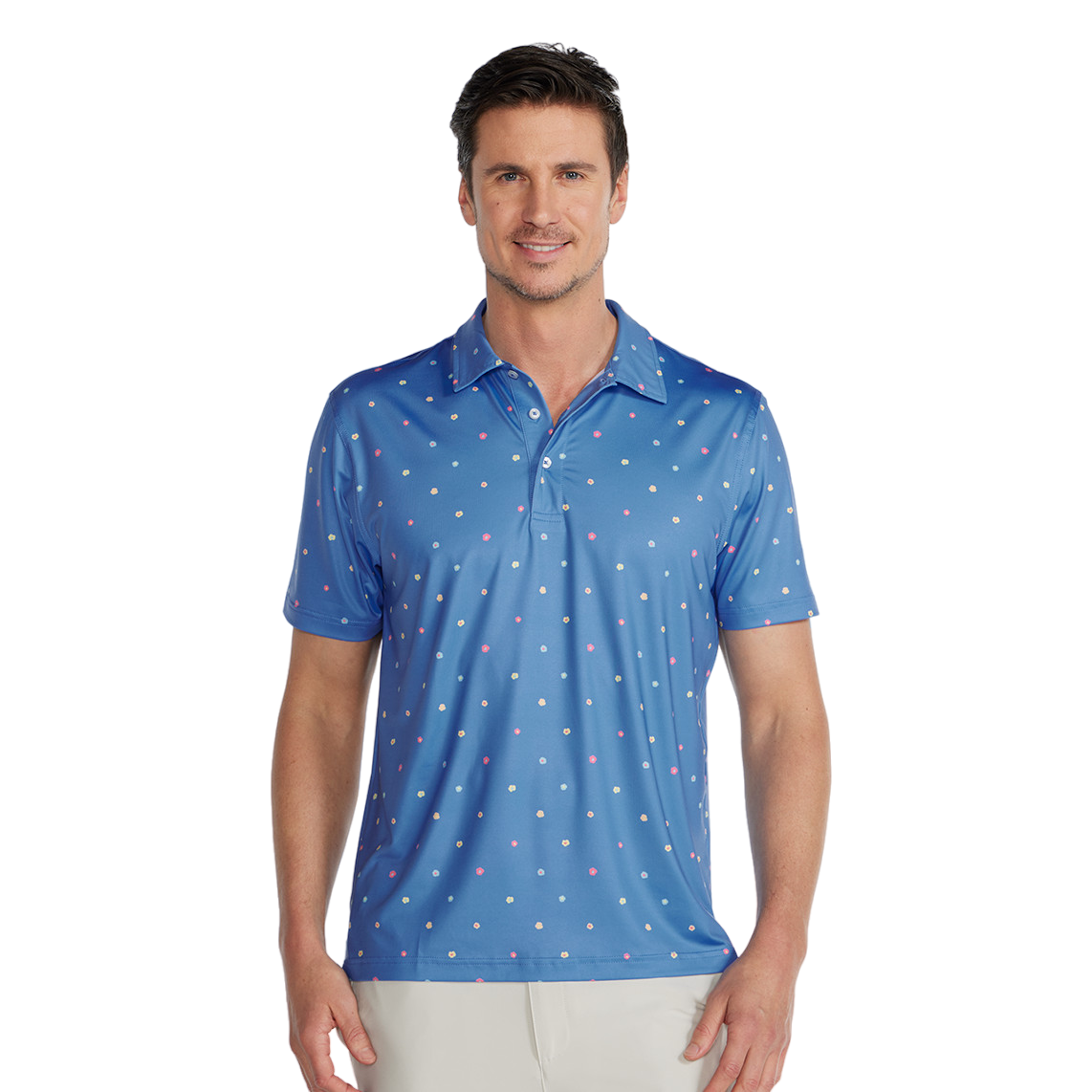 The Pollen Count Performance Men's Short Sleeve Golf Polo Shirt