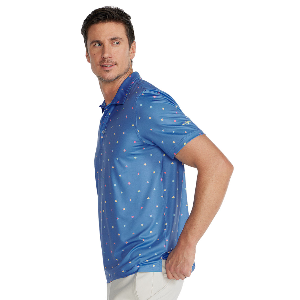 The Pollen Count Performance Men's Short Sleeve Golf Polo Shirt