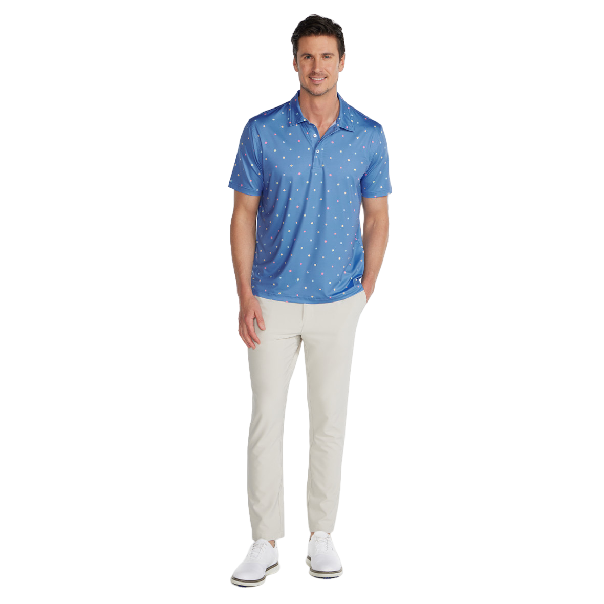 The Pollen Count Performance Men's Short Sleeve Golf Polo Shirt