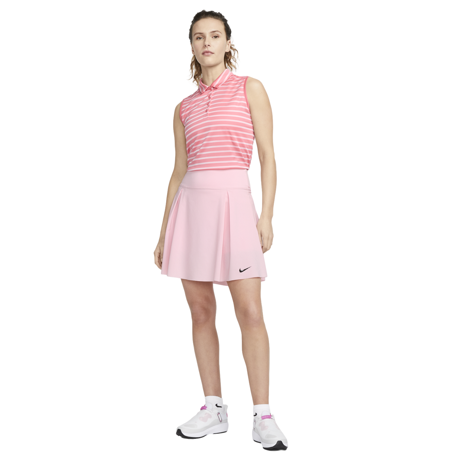 Dri-FIT Victory Striped Women's Sleeveless Golf Polo Shirt