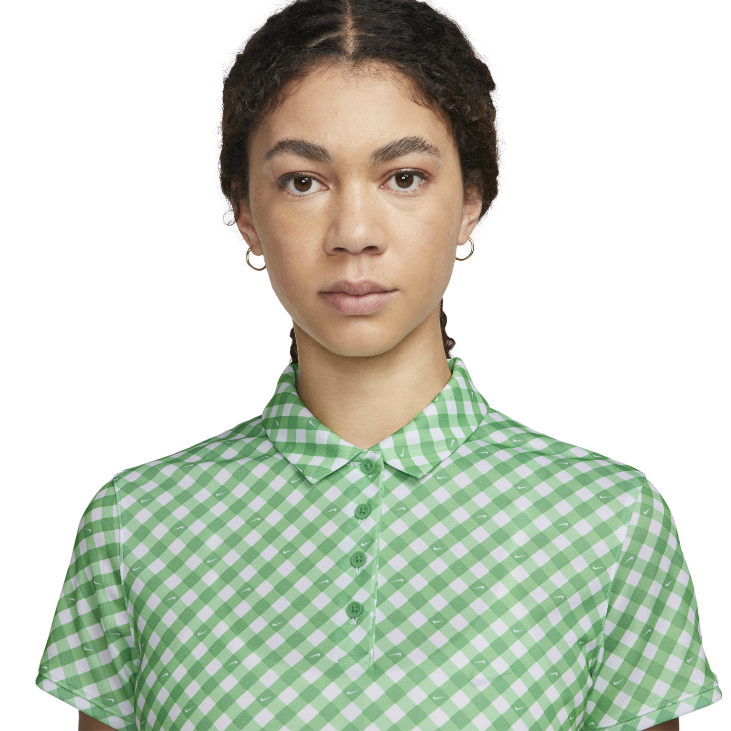 Dri-Fit Victory Gingham Short Sleeve Polo Shirt