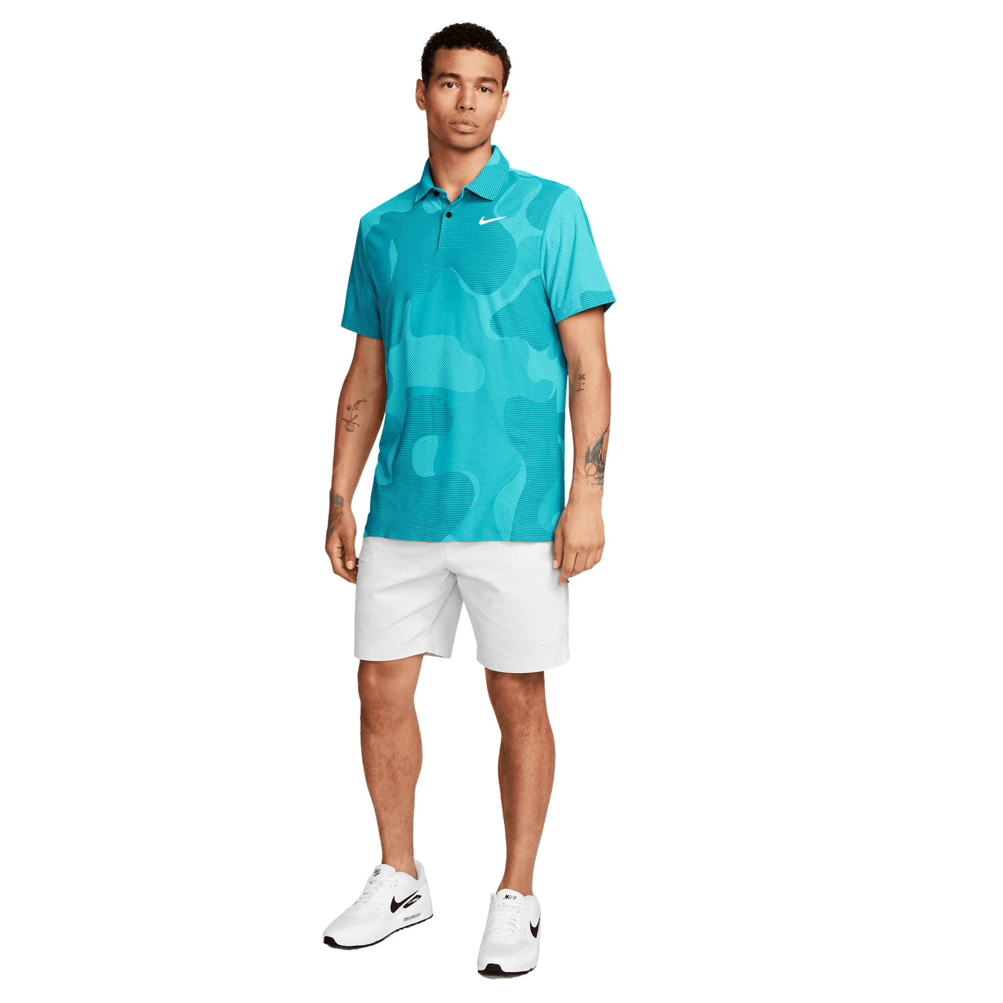 ナイキ TW Dri Fit Camo ADV ゴルフ ポロシャツ Nike Men's Dri-FIT ADV Tour Camo Polo - Black