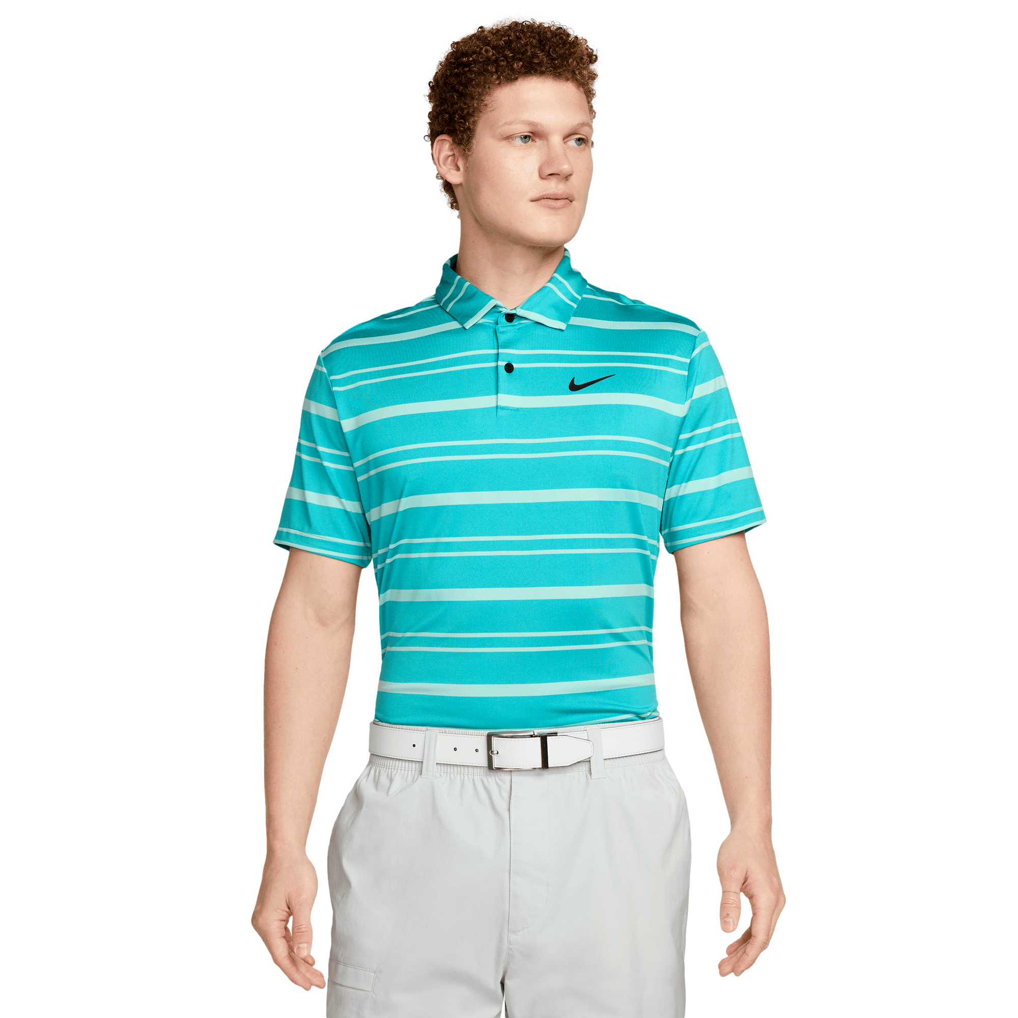 Nike men's techknit hot sale stripe golf polo