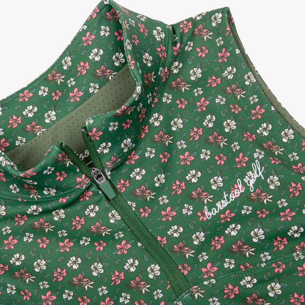 Floral Sleeveless Polo Shirt
