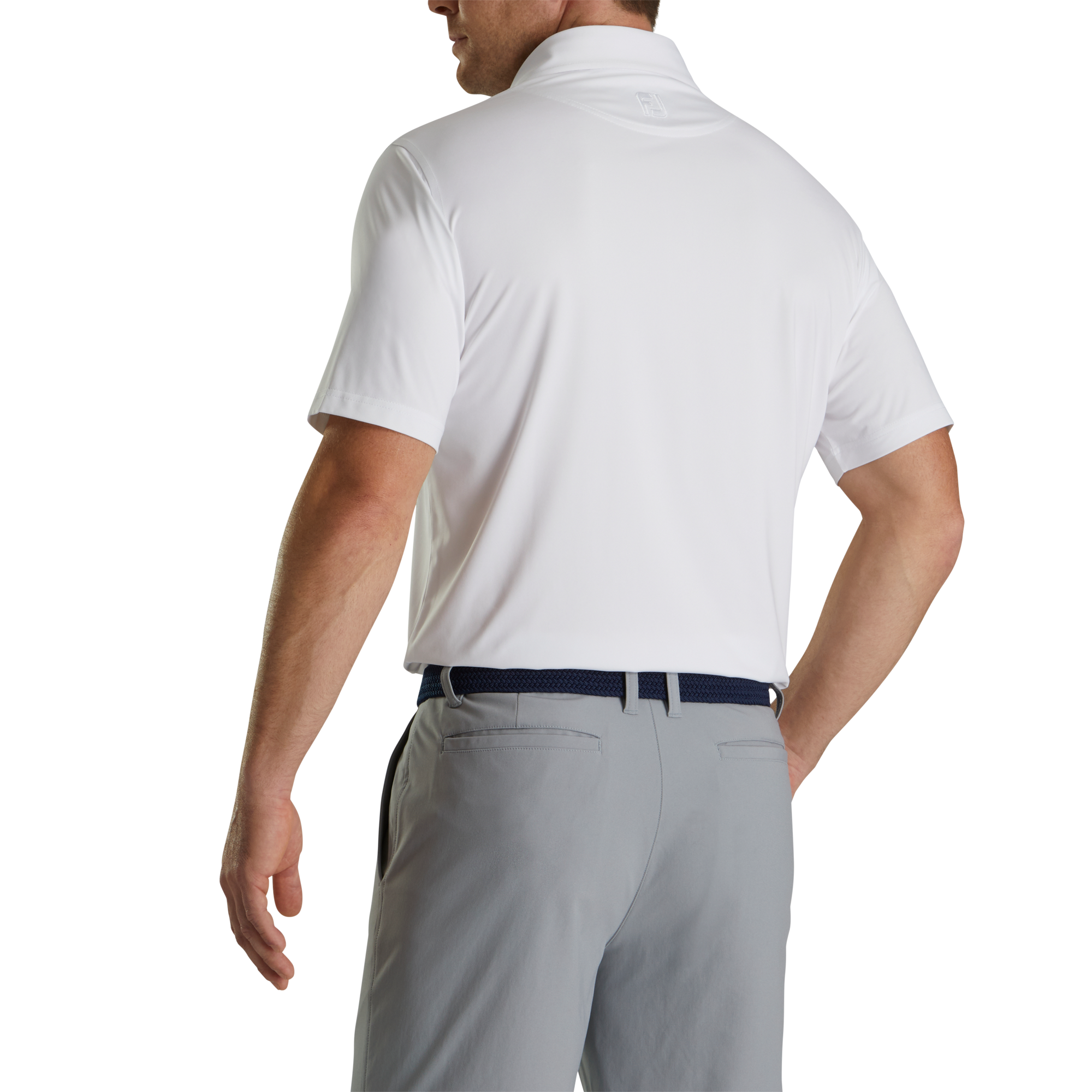 ProDry Men's Solid Lisle Short Sleeve Golf Polo Shirt