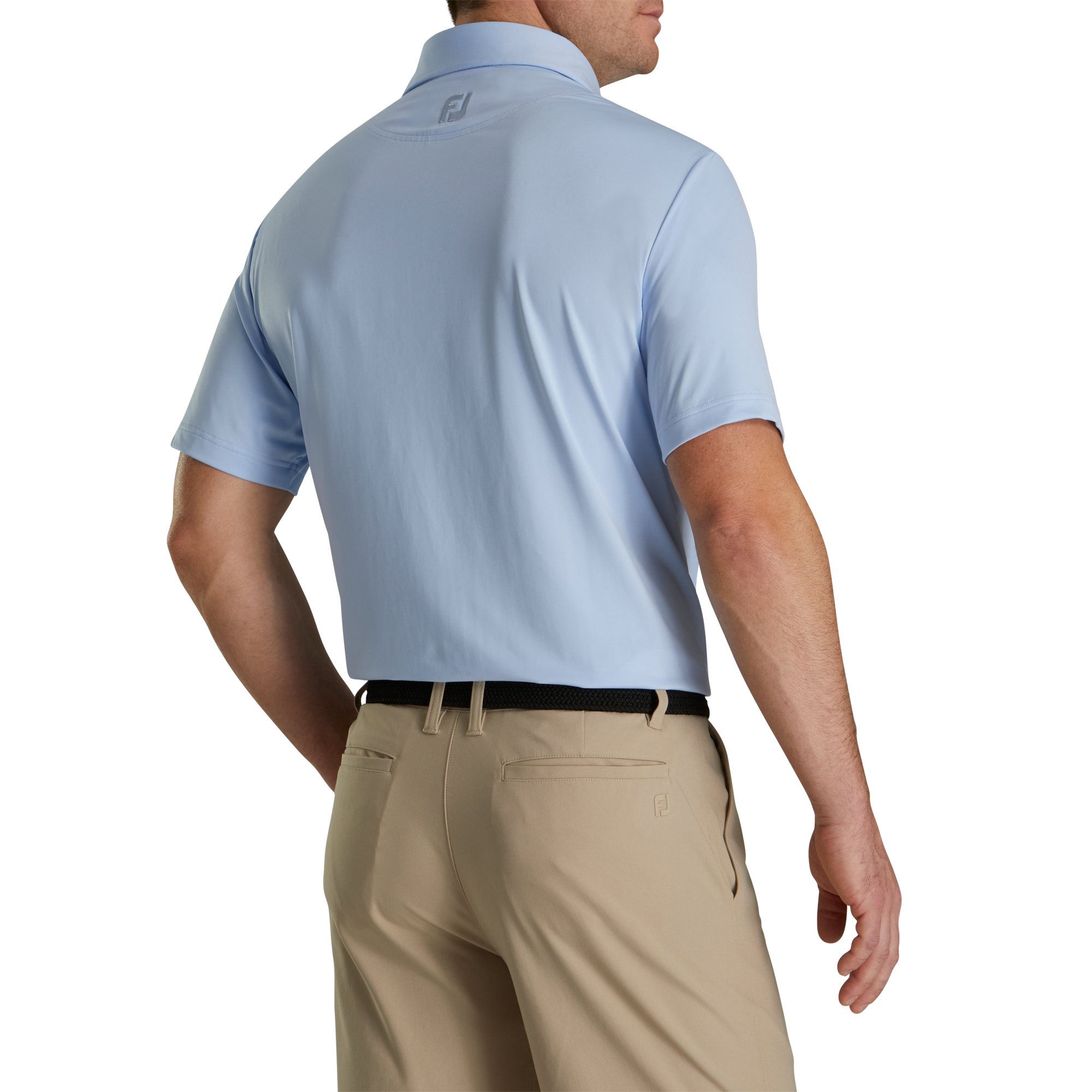 ProDry Men's Solid Lisle Short Sleeve Golf Polo Shirt