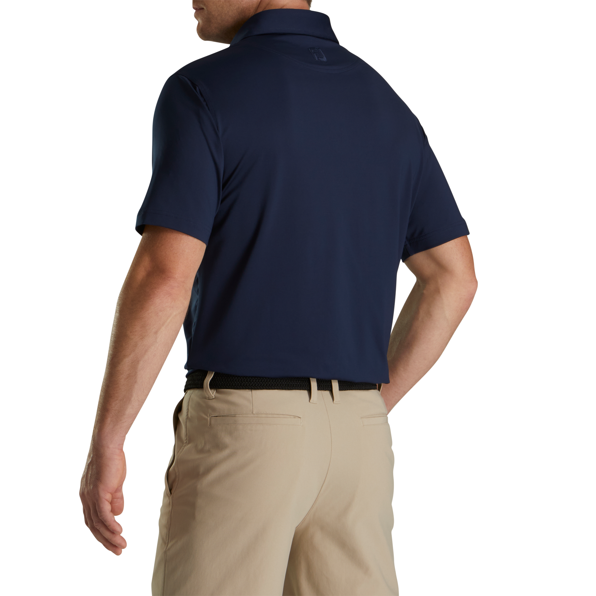 ProDry Men's Solid Lisle Short Sleeve Golf Polo Shirt