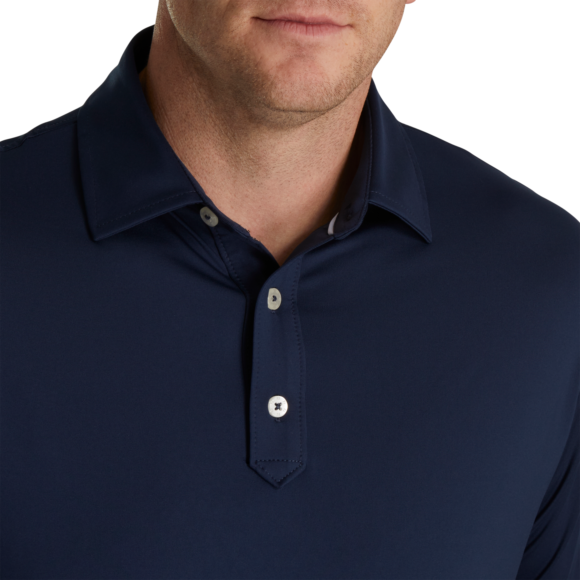ProDry Men's Solid Lisle Short Sleeve Golf Polo Shirt