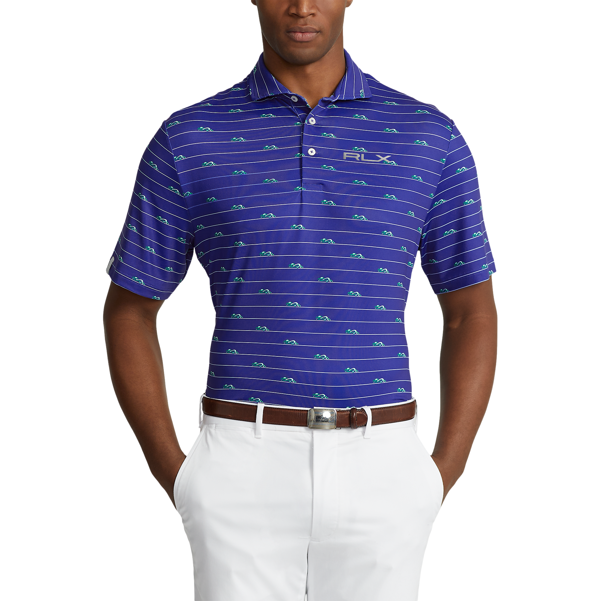 Printed Airflow Royal Auto Men's Short Sleeve Golf Polo Shirt