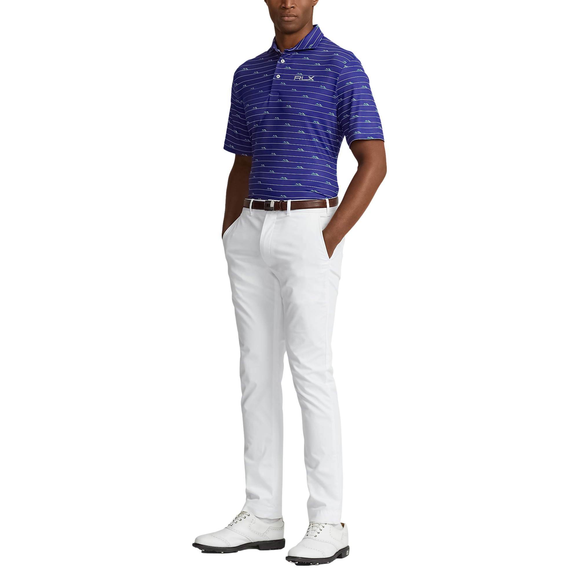 Printed Airflow Royal Auto Men's Short Sleeve Golf Polo Shirt