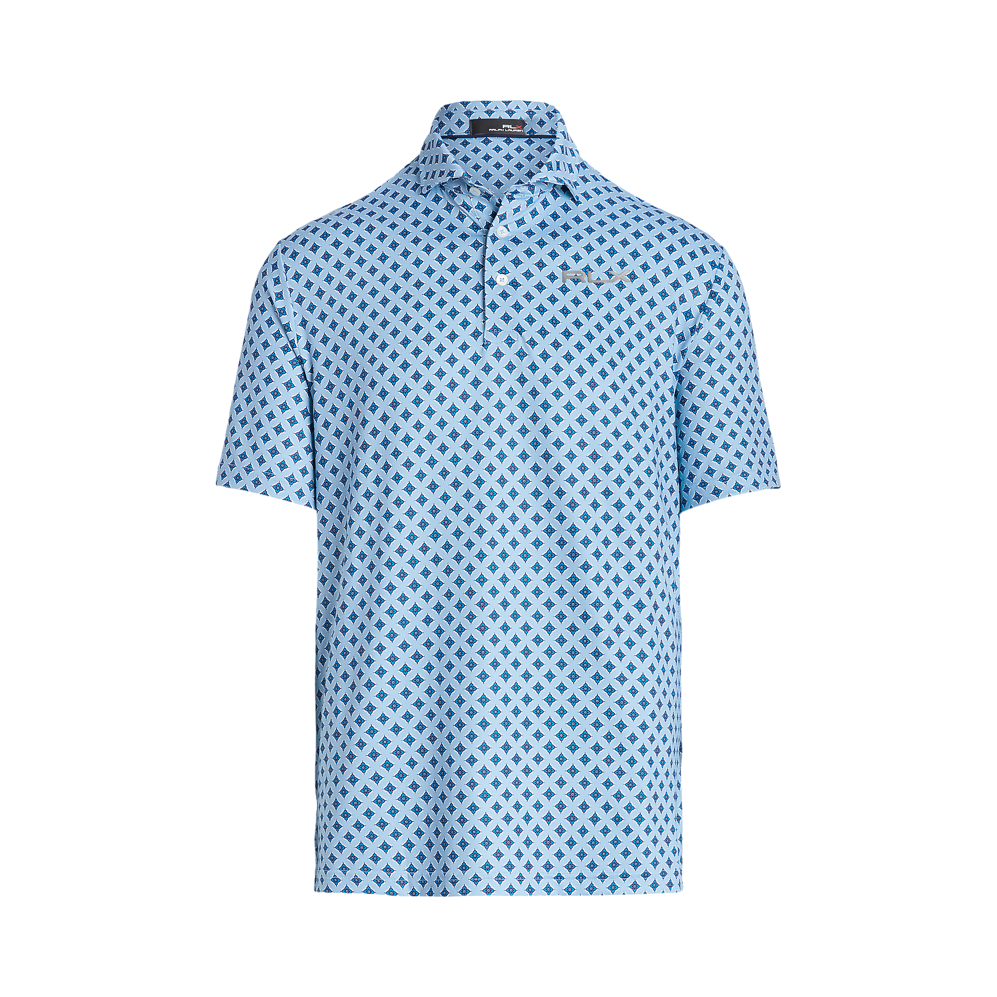 Classic Fit Printed Airflow Men's Short Sleeve Golf Polo Shirt