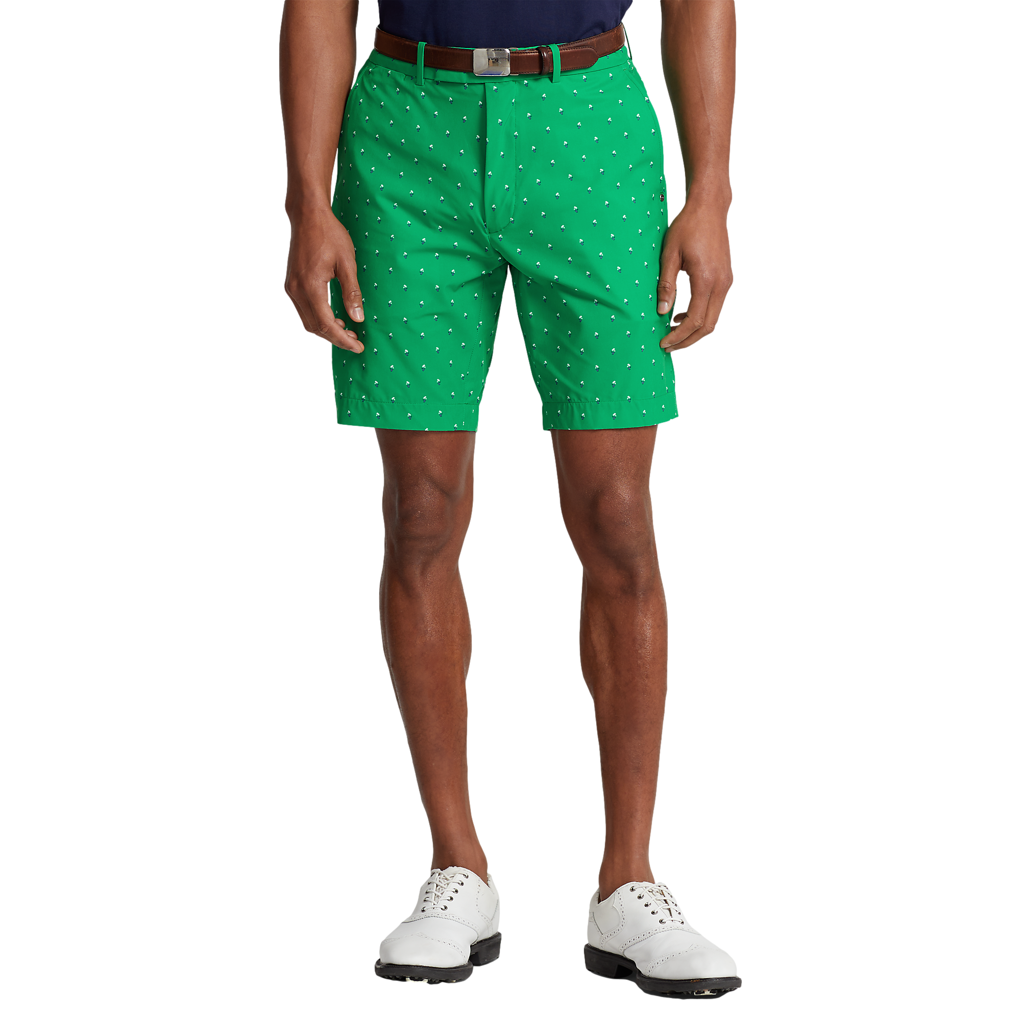 Floral Geo Printed 9" Tailored Short