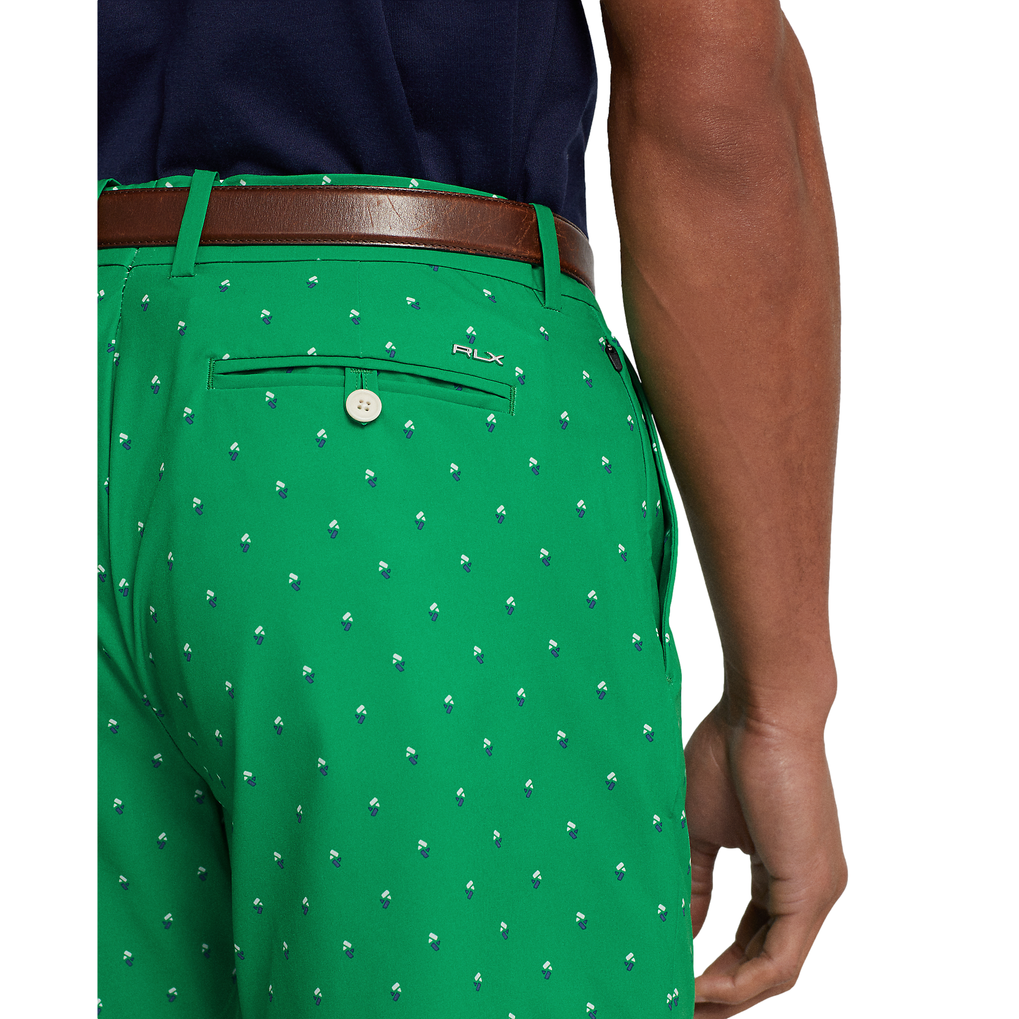 Floral Geo Printed 9" Tailored Short