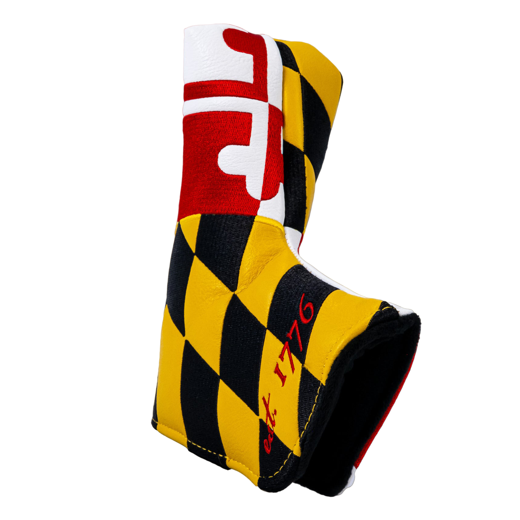 Maryland State Flag Blade Putter Cover