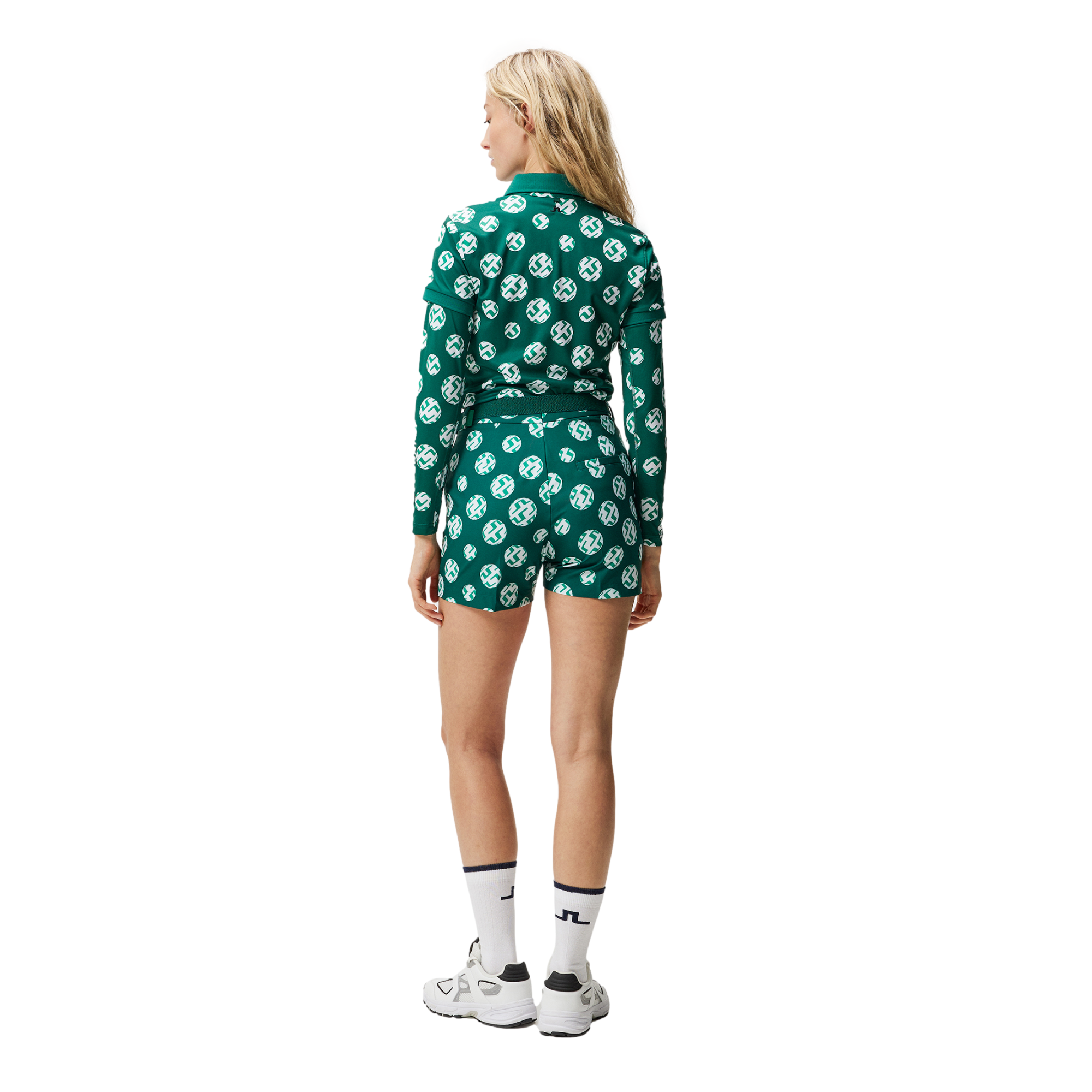 Sphere Dot Logo Print Women's Short Sleeve Golf Polo Shirt