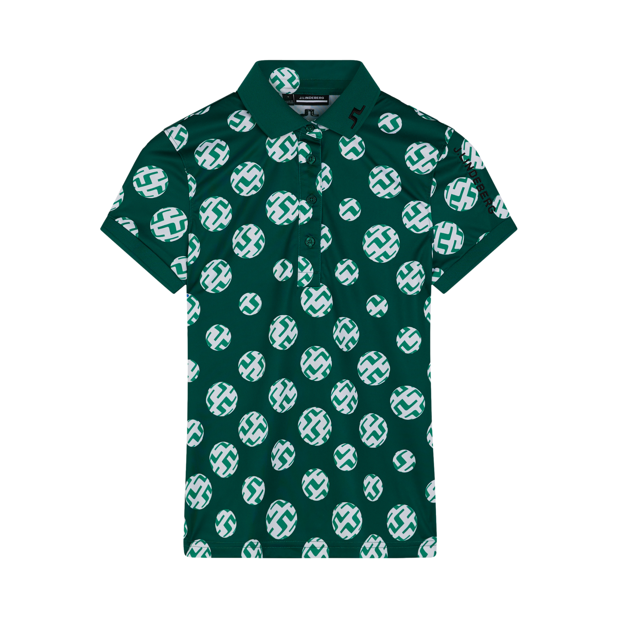 Sphere Dot Logo Print Women's Short Sleeve Golf Polo Shirt