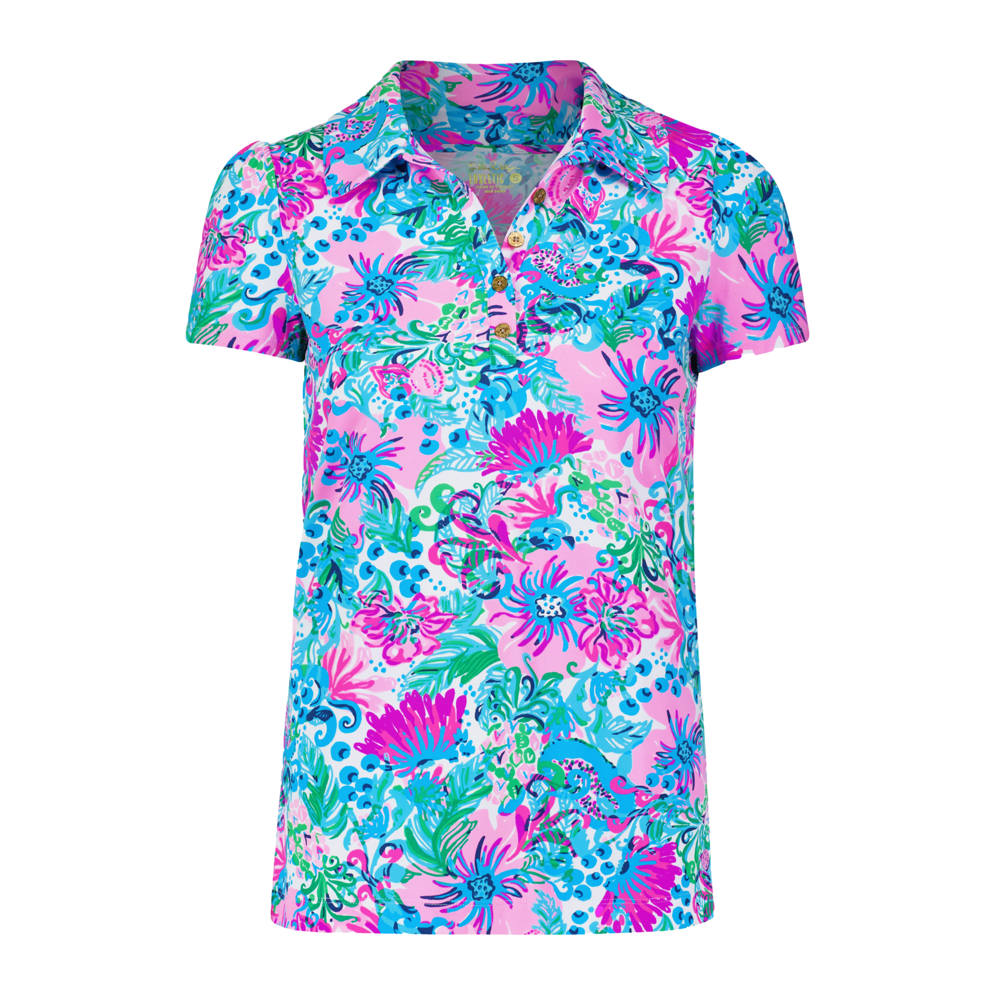 UPF 50 + Frida shops Flower Polo (S, M & XL)