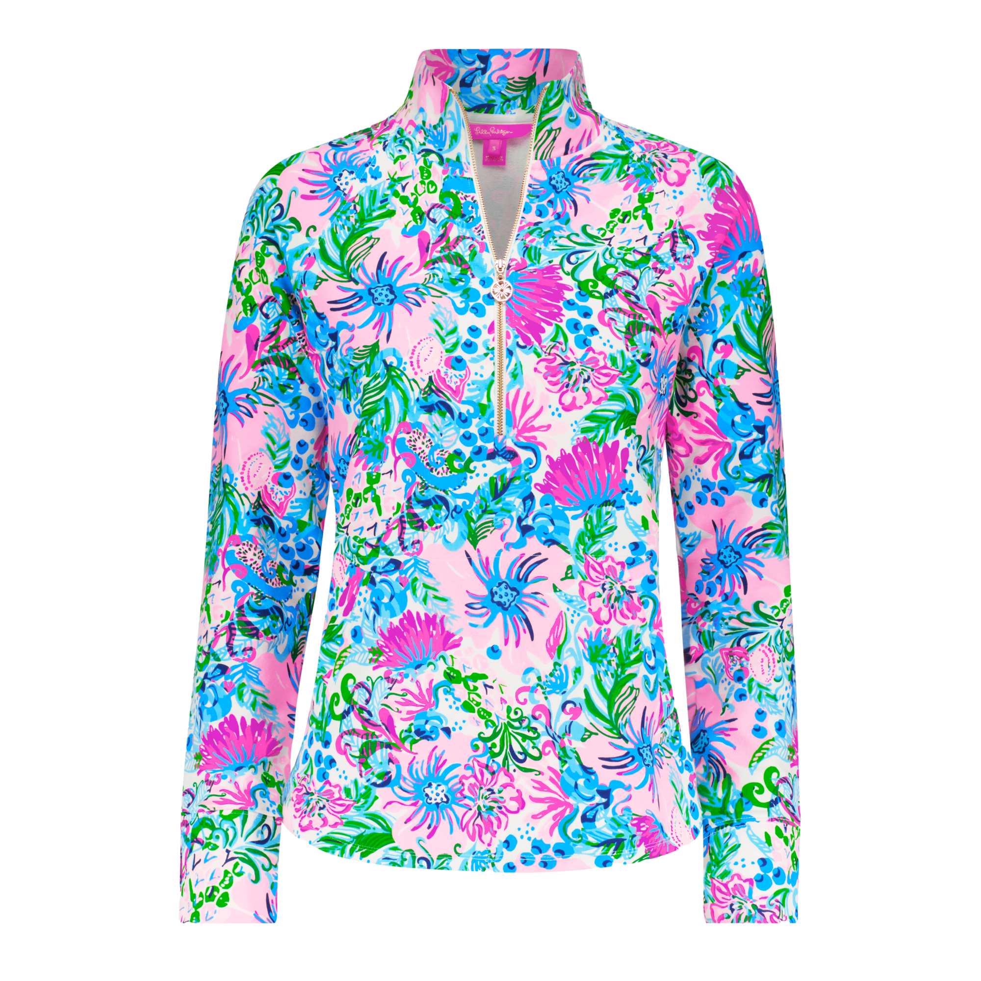 Skipper Floral Quarter Zip Popover