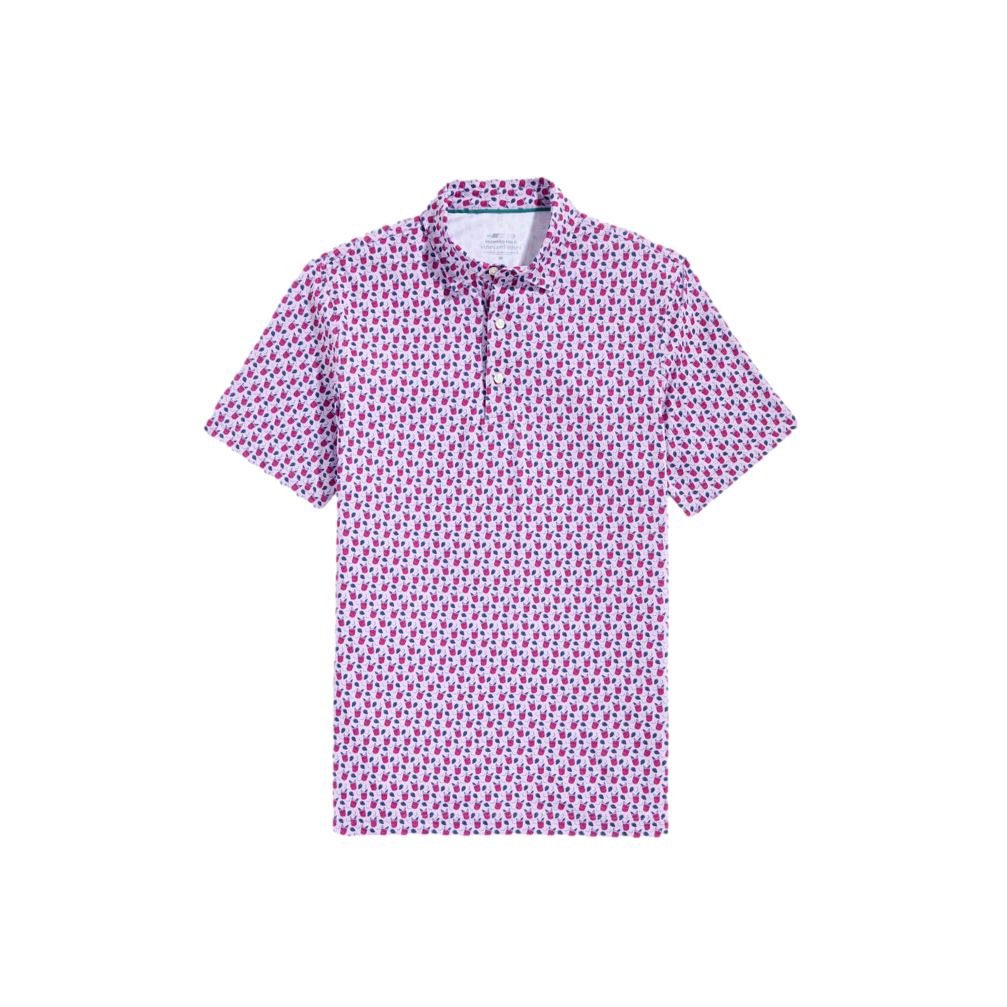 Grape Tea Palmero Men's Short Sleeve Golf Polo Shirt