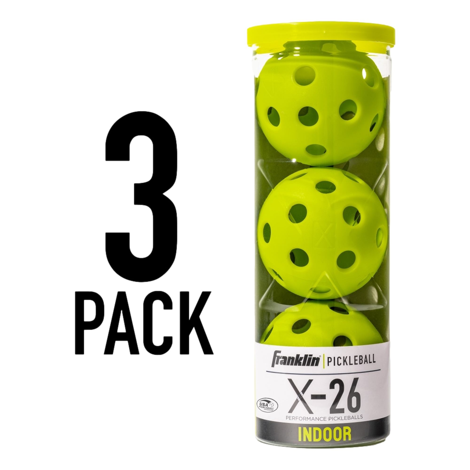 X-26 Indoor Pickleballs- 3 Pack