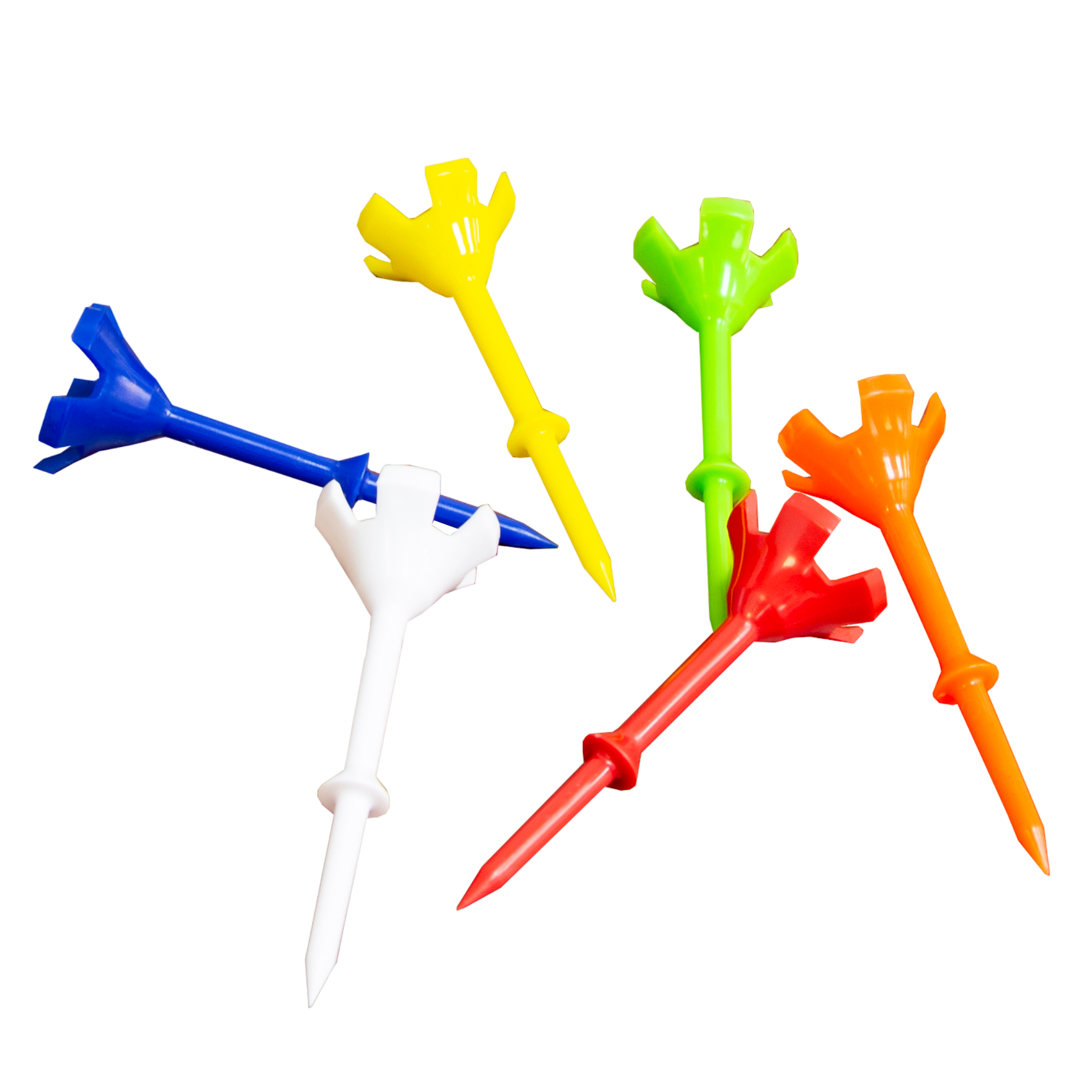 Hi-Ball Golf Tees 3-1/4" Solid Step 6-Pack