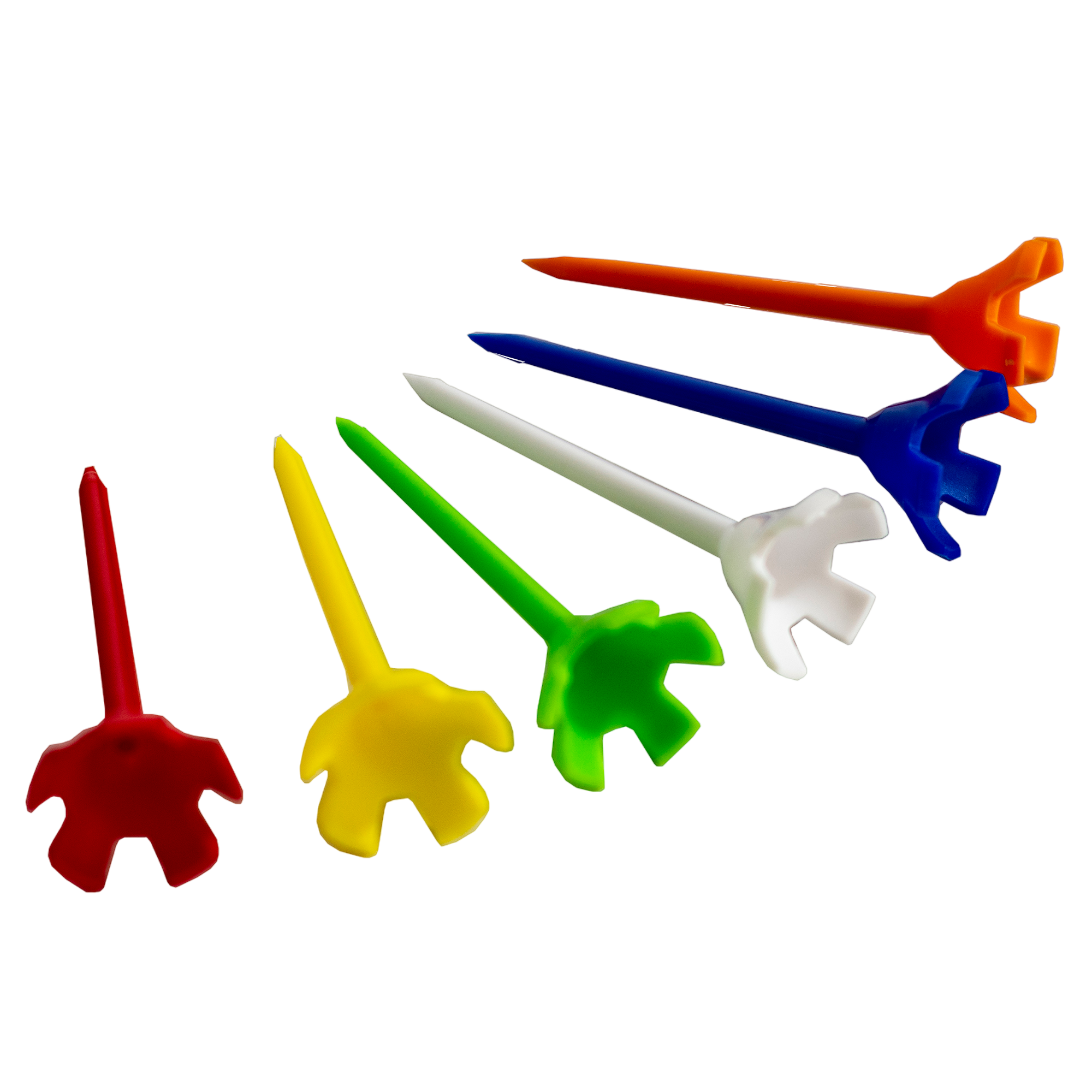 Hi-Ball Golf Tees 3-1/4" Solid 6-Pack