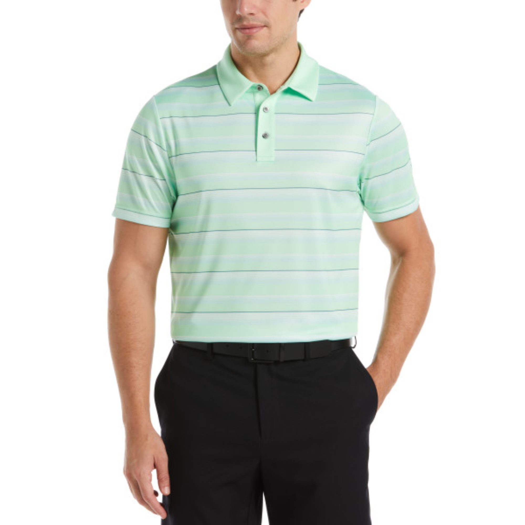 Energy Stripe Men's Short Sleeve Golf Polo Shirt